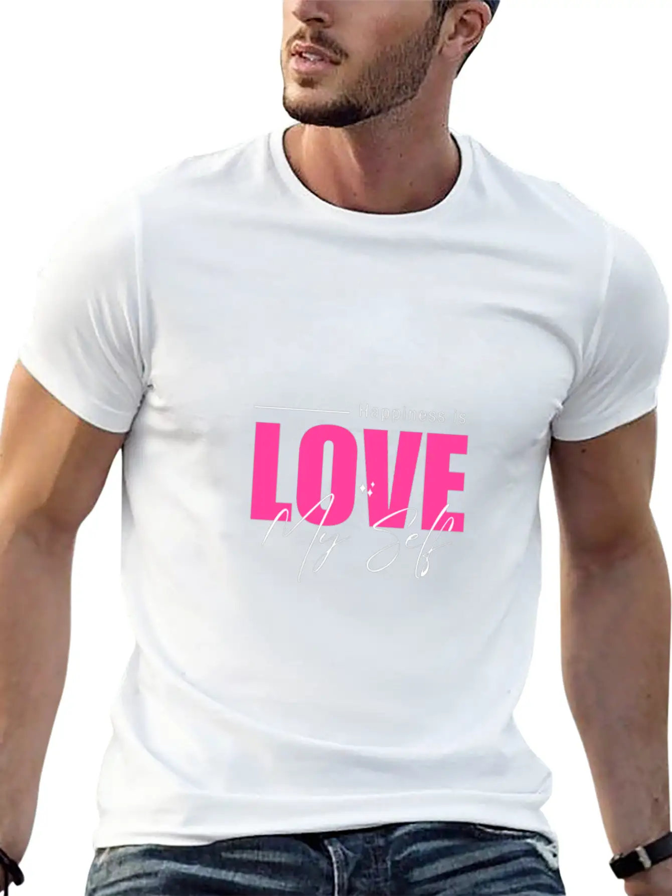 Minimalist Love My Self T Shirt Casual Graphic T-Shirt – Simple And Comfortable Daily Wear