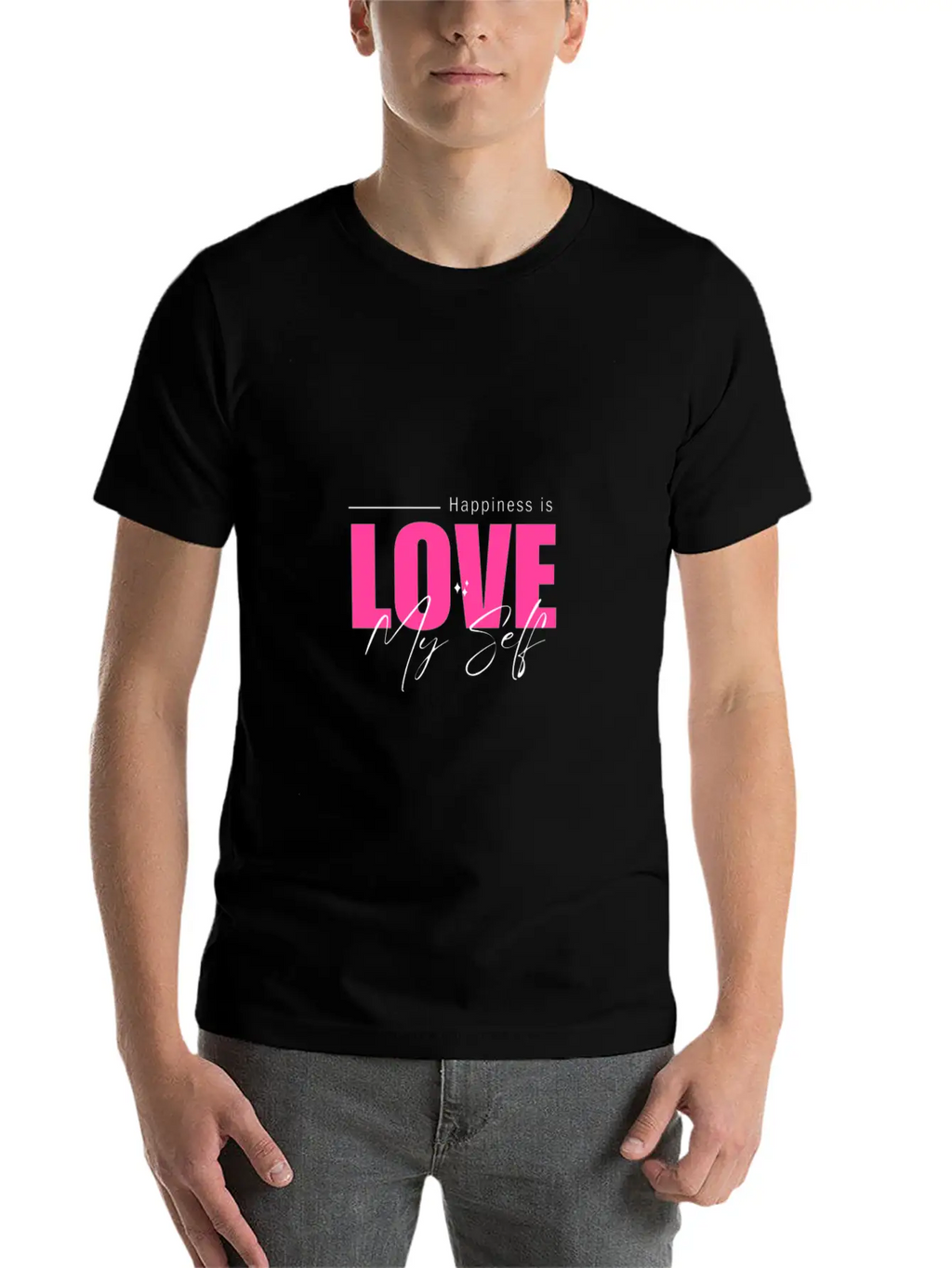 Minimalist Love My Self T Shirt Casual Graphic T-Shirt – Simple And Comfortable Daily Wear