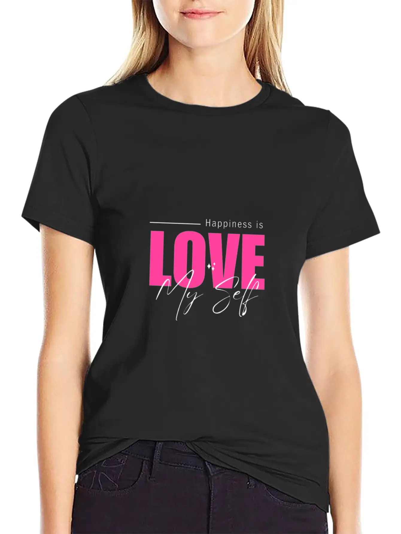 Minimalist Love My Self T Shirt Casual Graphic T-Shirt – Simple And Comfortable Daily Wear