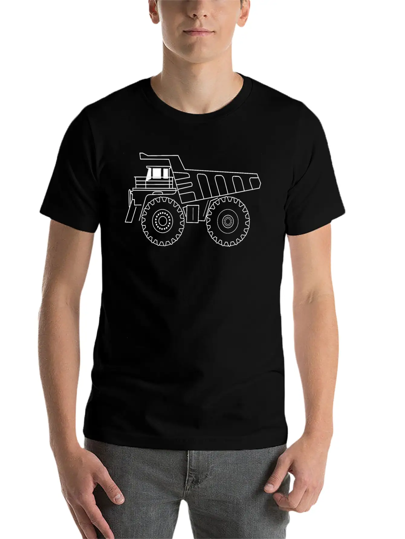 Mining Truck Stylish Everyday T-Shirt – Unisex Basic Cotton Tee