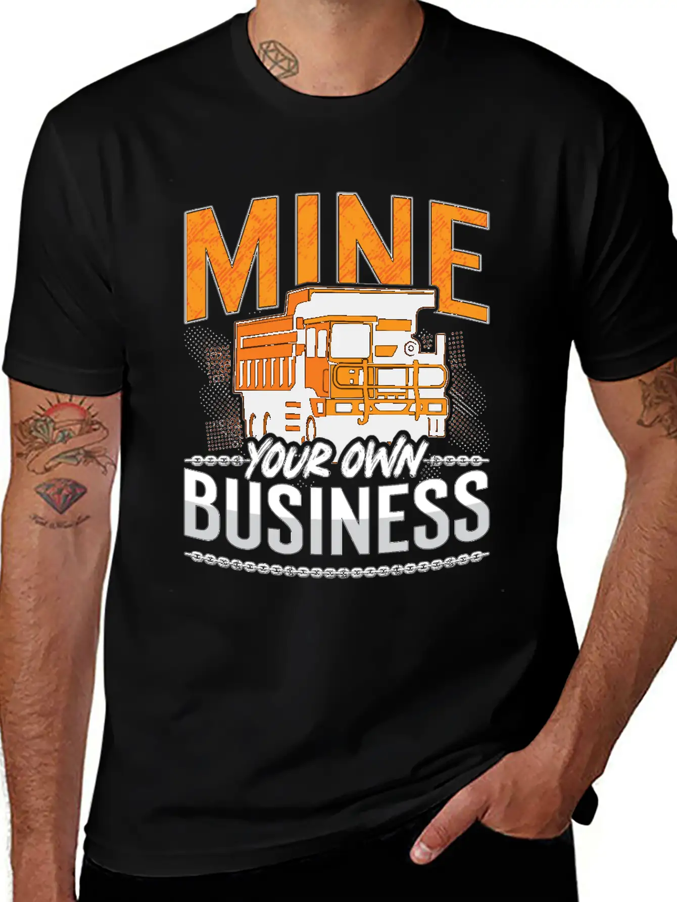 Mining Trucker Mine Your Own Business Mine Truck Classic Fit Graphic Tee For Daily Comfort – Unisex Cotton Shirt