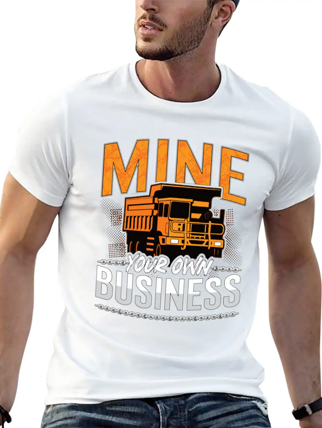 Mining Trucker Mine Your Own Business Mine Truck Classic Fit Graphic Tee For Daily Comfort – Unisex Cotton Shirt