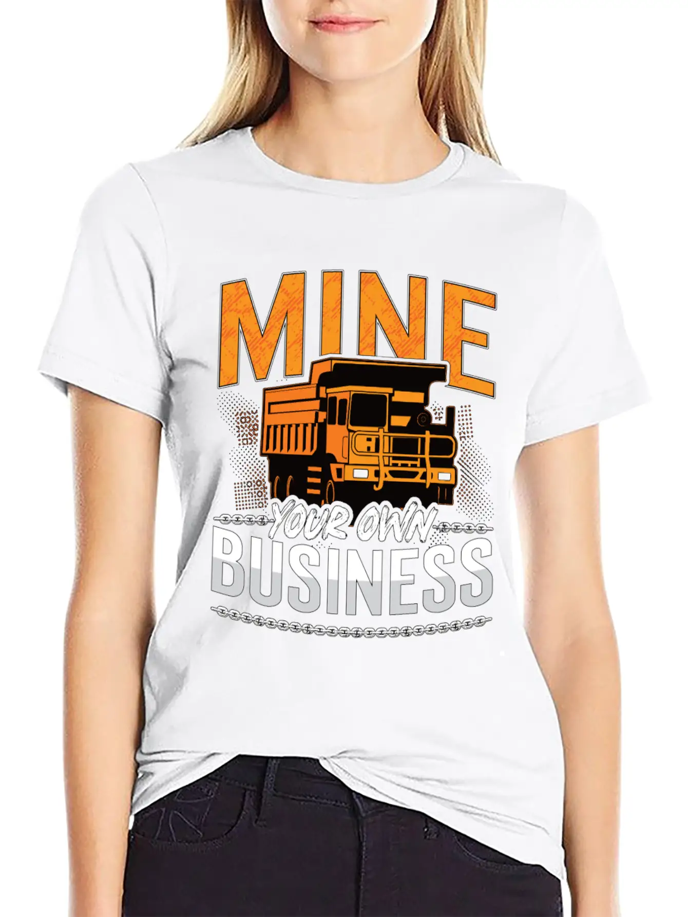 Mining Trucker Mine Your Own Business Mine Truck Classic Fit Graphic Tee For Daily Comfort – Unisex Cotton Shirt