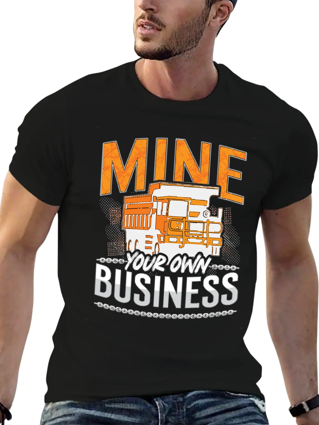 Mining Trucker Mine Your Own Business Mine Truck Classic Fit Graphic Tee For Daily Comfort – Unisex Cotton Shirt
