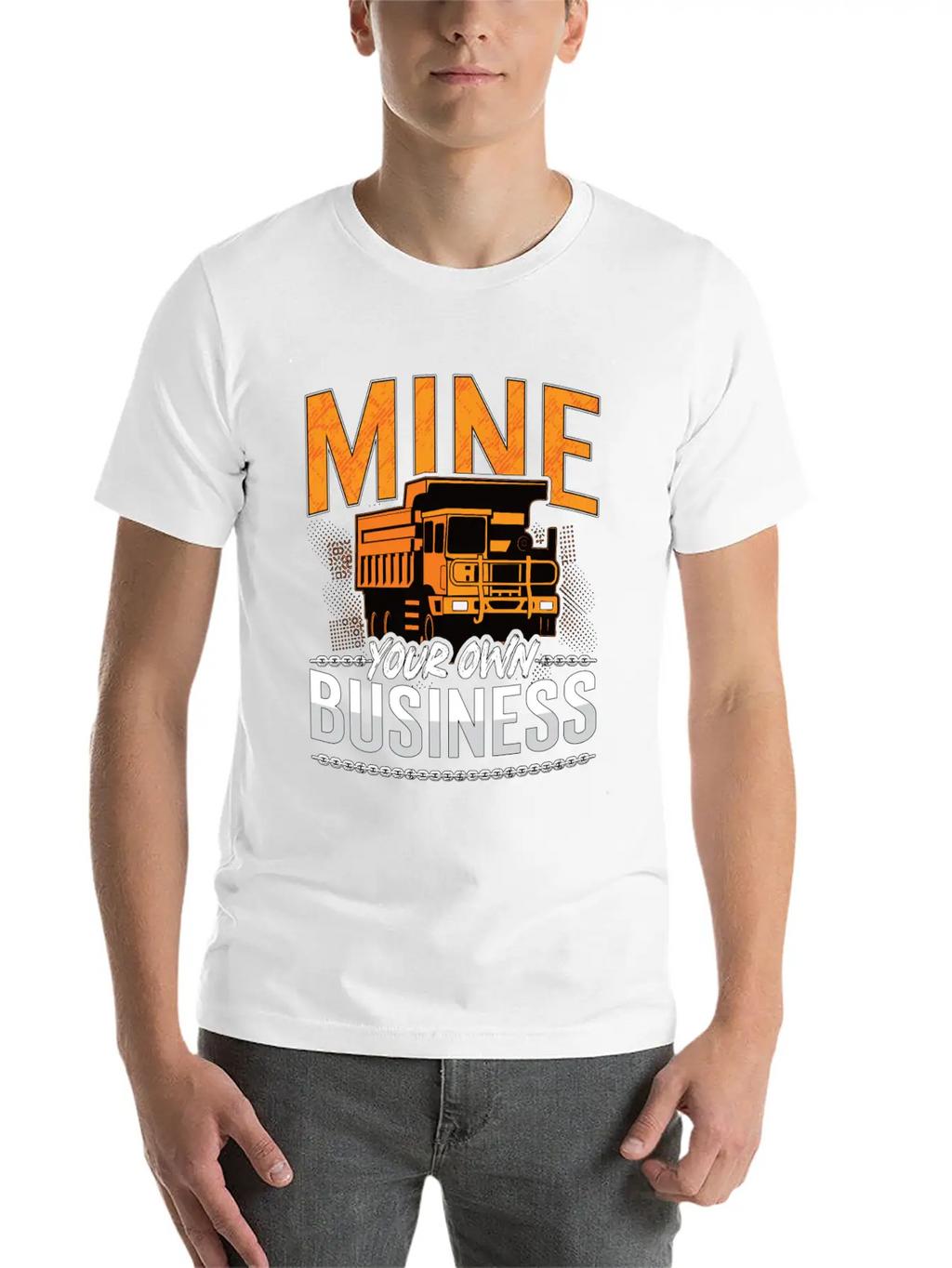 Mining Trucker Mine Your Own Business Mine Truck Classic Fit Graphic Tee For Daily Comfort – Unisex Cotton Shirt