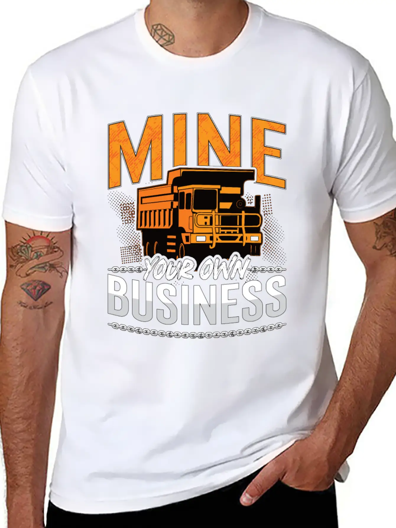 Mining Trucker Mine Your Own Business Mine Truck Classic Fit Graphic Tee For Daily Comfort – Unisex Cotton Shirt
