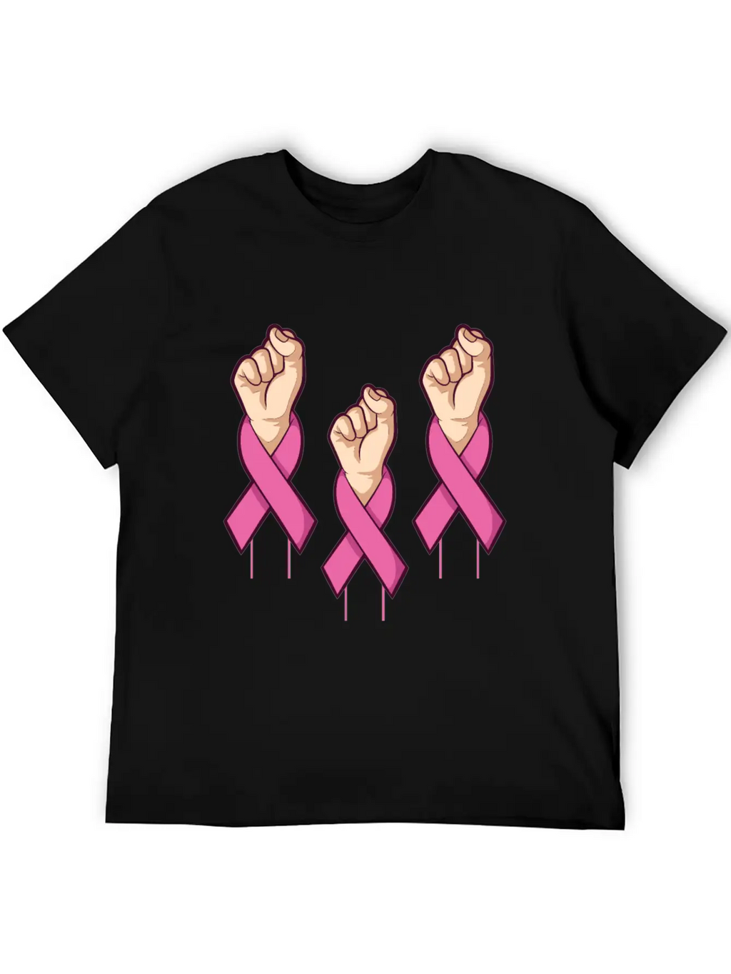Miscellaneous Fight Cancer Breathable Soft Cotton T-Shirt – Timeless Casual Look