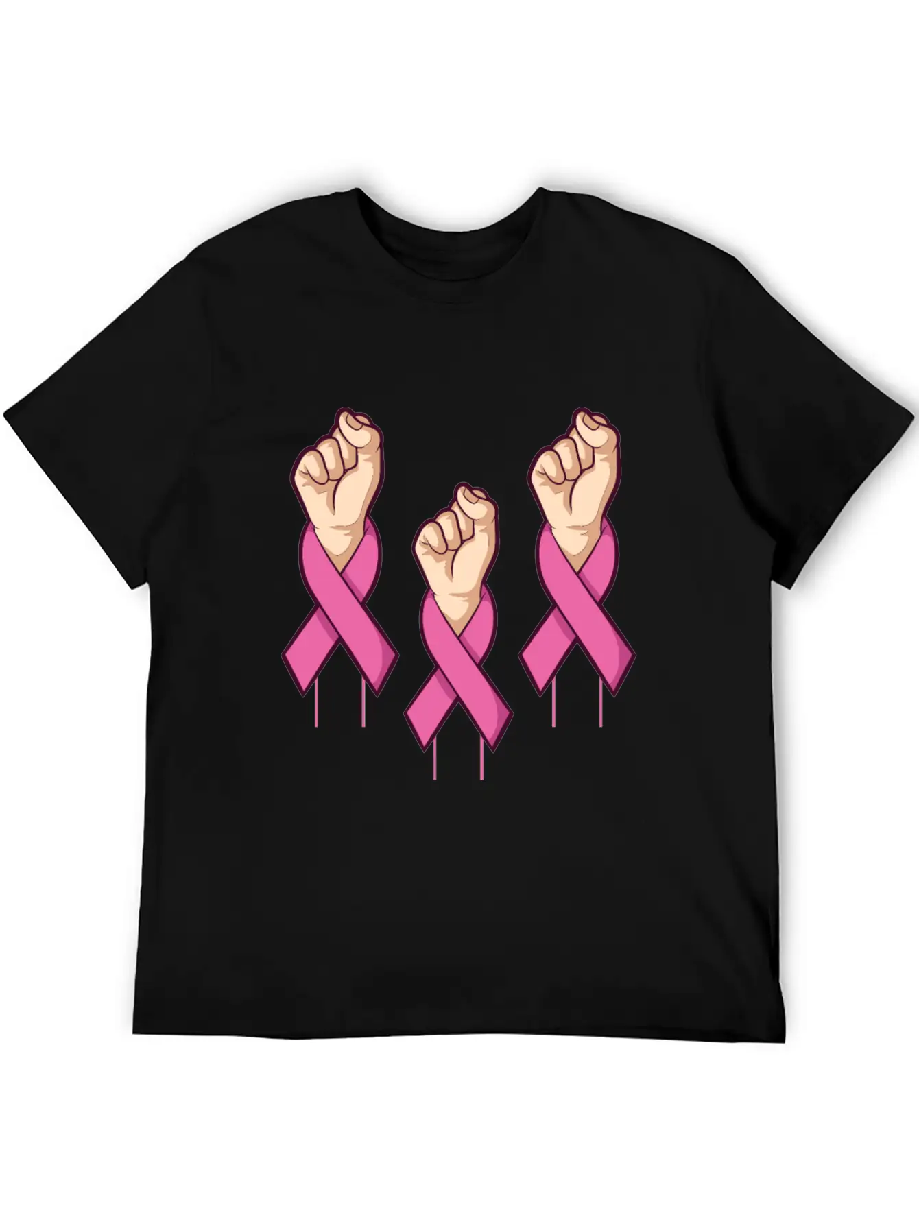Miscellaneous Fight Cancer Breathable Soft Cotton T-Shirt – Timeless Casual Look