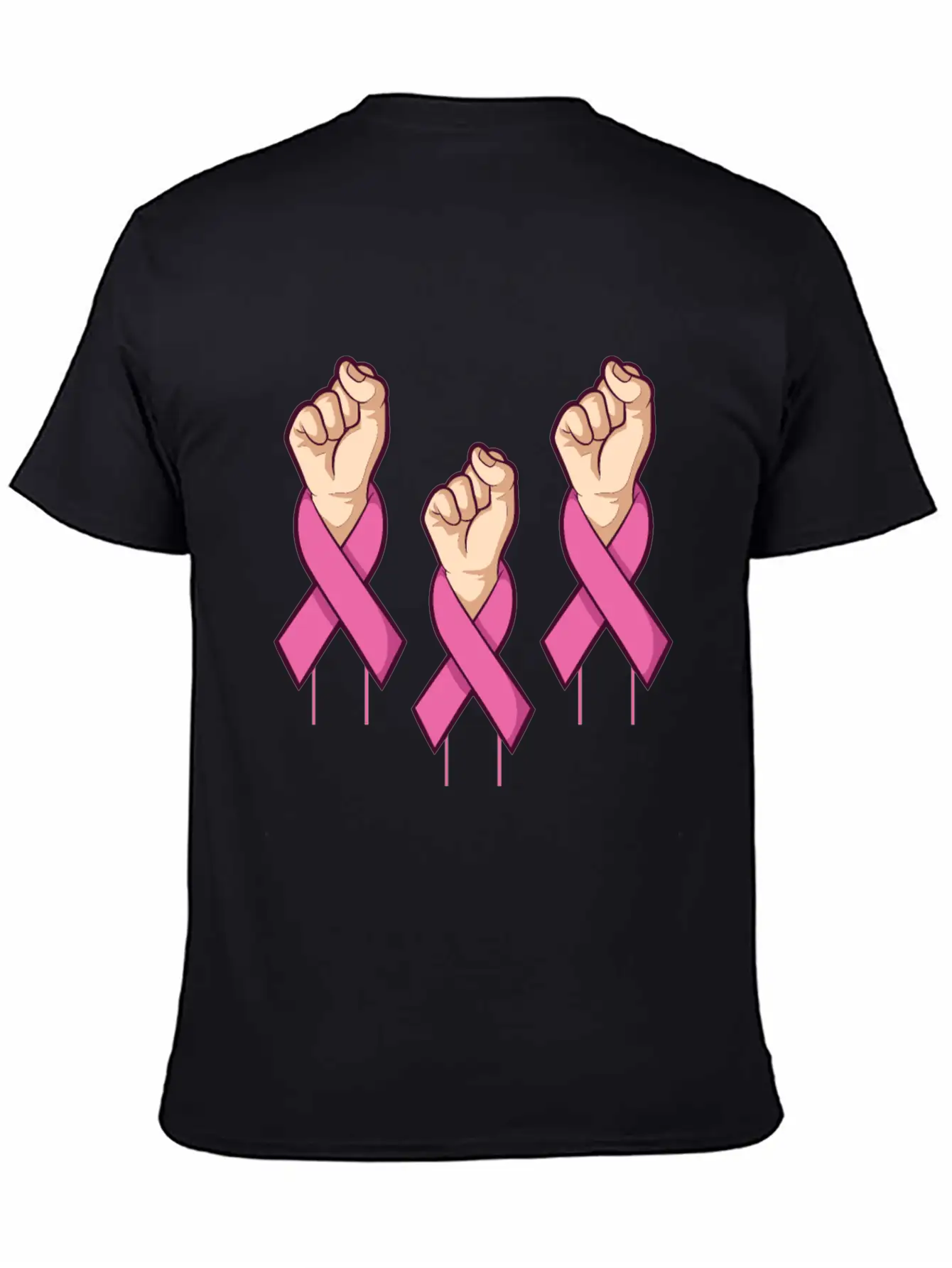 Miscellaneous Fight Cancer Breathable Soft Cotton T-Shirt – Timeless Casual Look