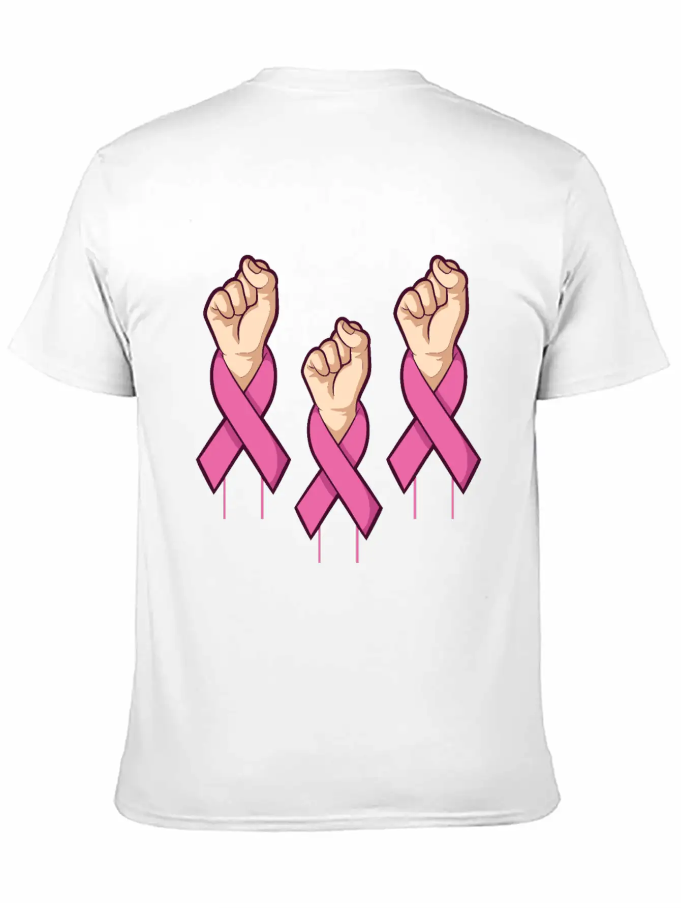 Miscellaneous Fight Cancer Breathable Soft Cotton T-Shirt – Timeless Casual Look