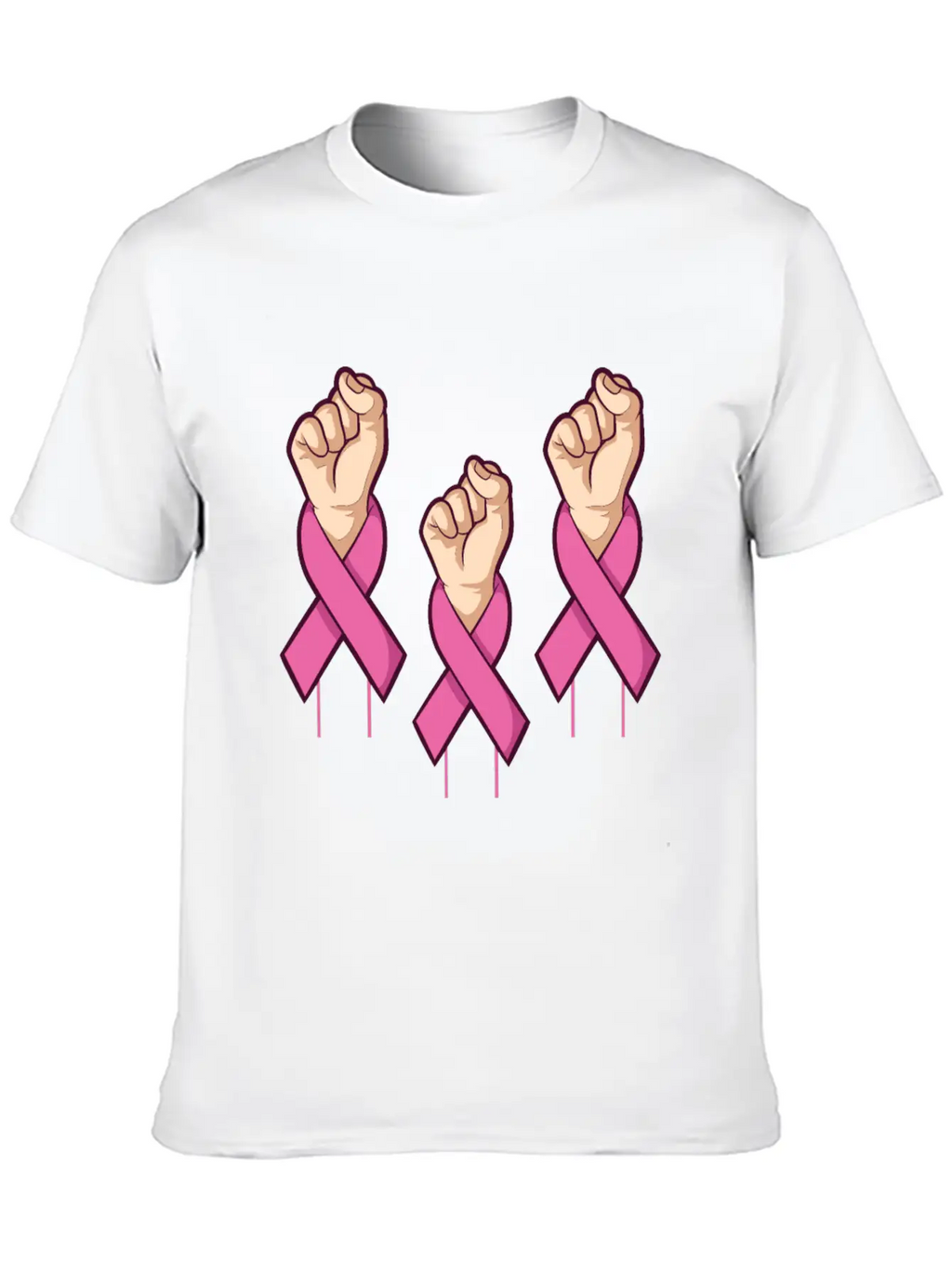 Miscellaneous Fight Cancer Breathable Soft Cotton T-Shirt – Timeless Casual Look