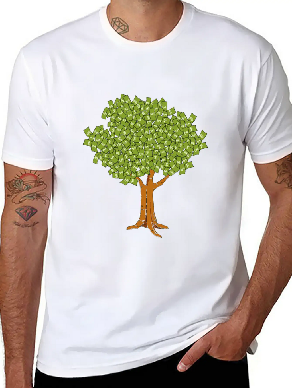 Miscellaneous Money Tree Unisex Casual T-Shirt – Clean Design For Daily Comfort