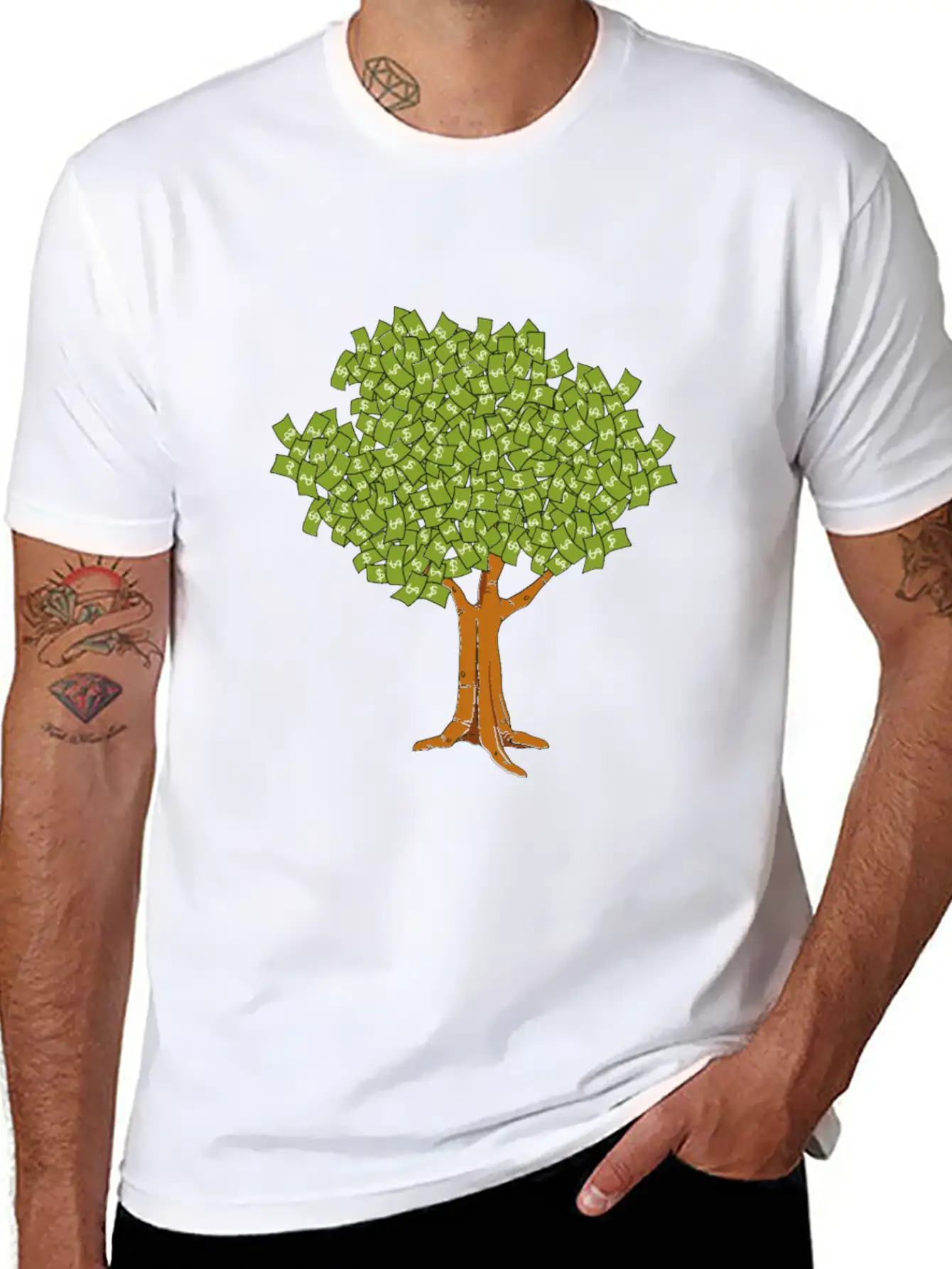 Miscellaneous Money Tree Unisex Casual T-Shirt – Clean Design For Daily Comfort