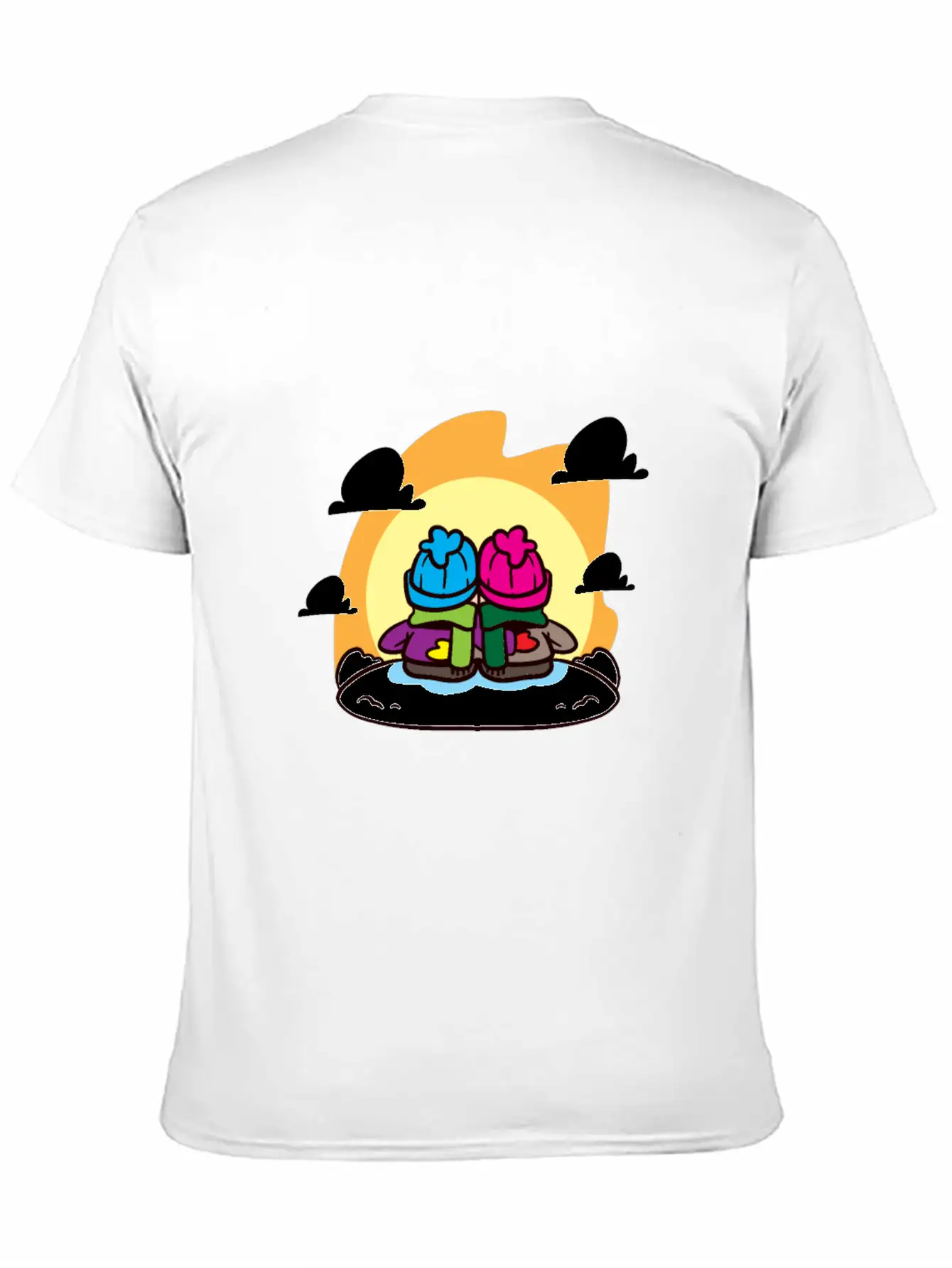 Miscellaneous Sun On Horizon Casual Graphic T-Shirt – Simple And Comfortable Daily Wear