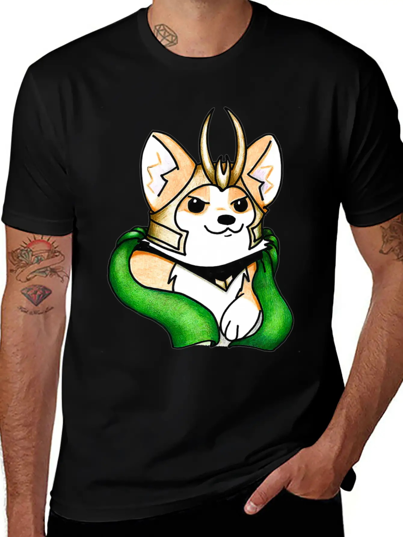 Mischief Corgi Sweatshirt Unisex Casual T-Shirt – Clean Design For Daily Comfort