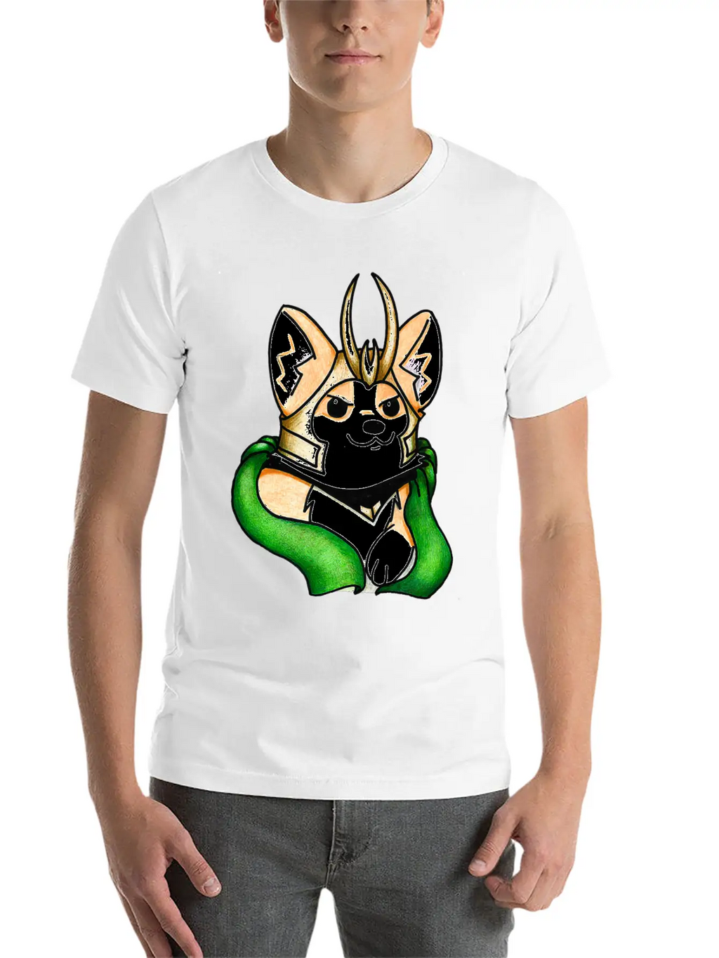 Mischief Corgi Sweatshirt Unisex Casual T-Shirt – Clean Design For Daily Comfort