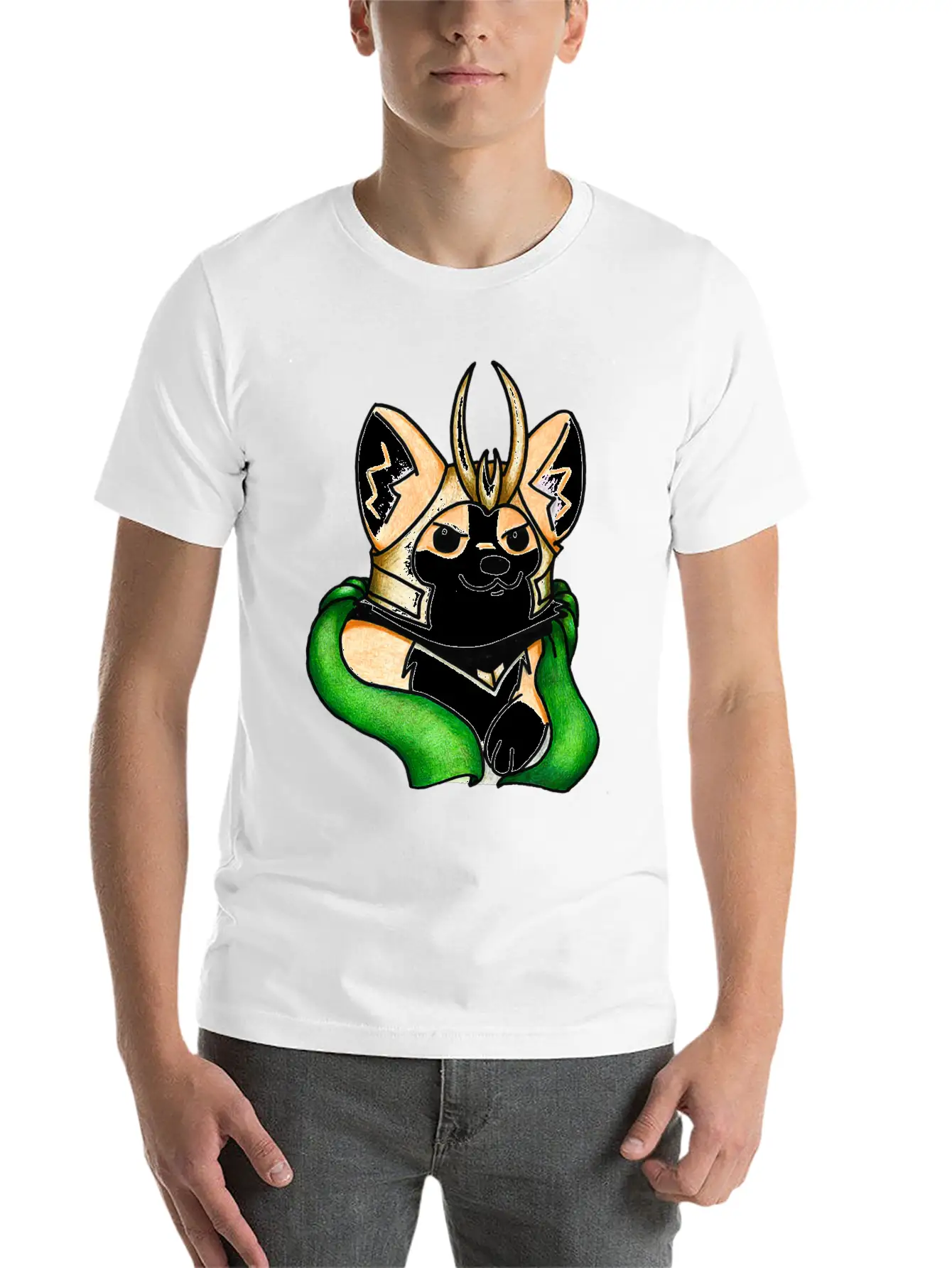 Mischief Corgi Sweatshirt Unisex Casual T-Shirt – Clean Design For Daily Comfort