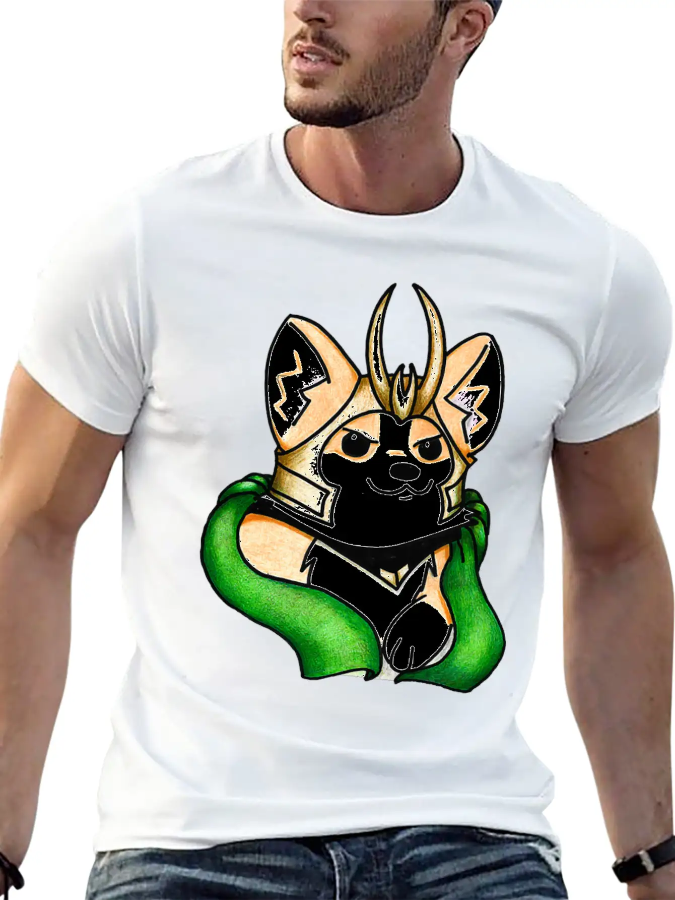 Mischief Corgi Sweatshirt Unisex Casual T-Shirt – Clean Design For Daily Comfort