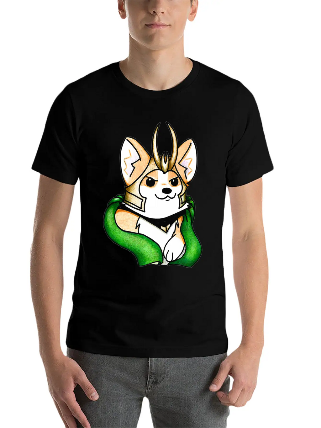 Mischief Corgi Sweatshirt Unisex Casual T-Shirt – Clean Design For Daily Comfort