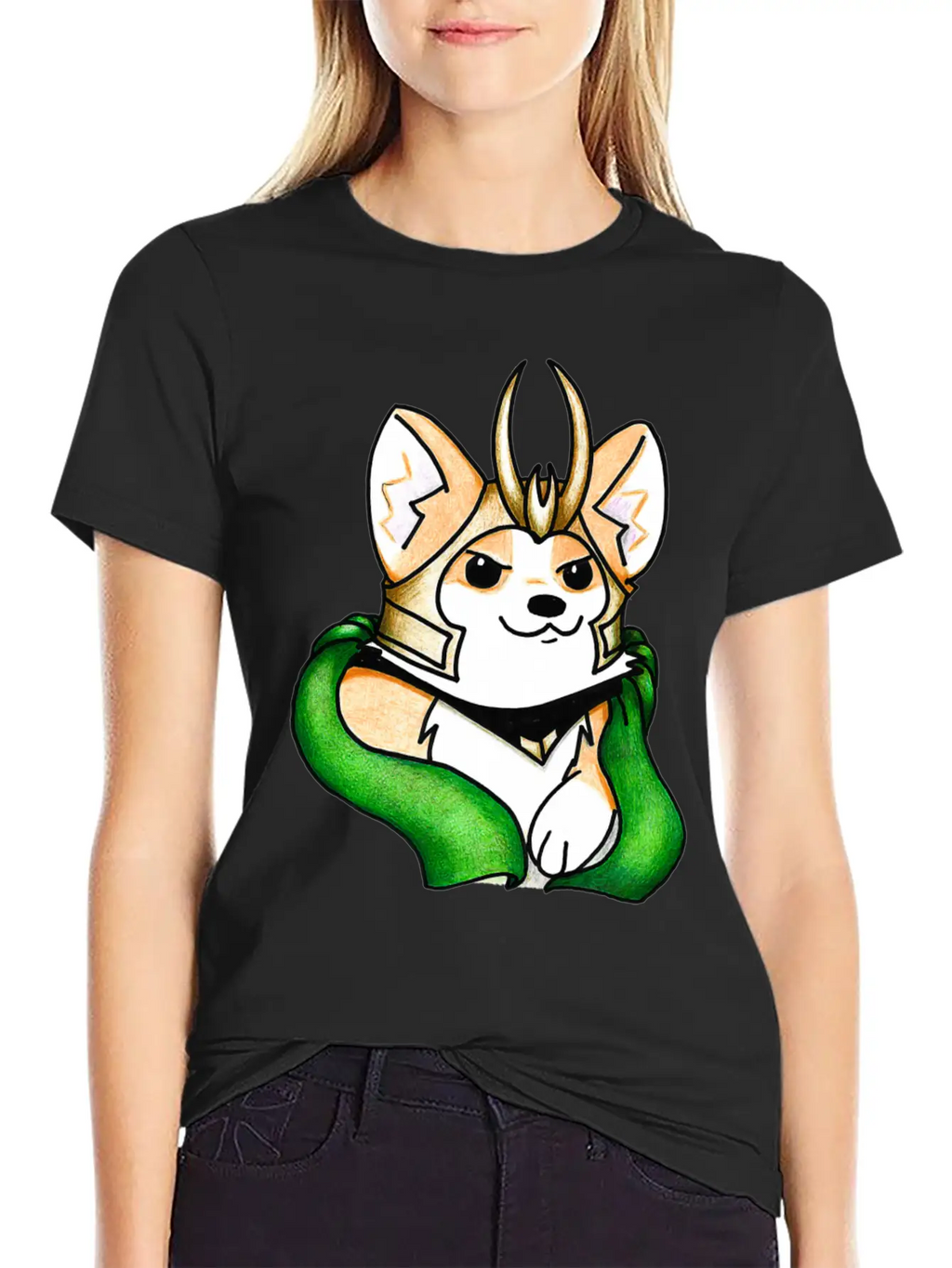 Mischief Corgi Sweatshirt Unisex Casual T-Shirt – Clean Design For Daily Comfort