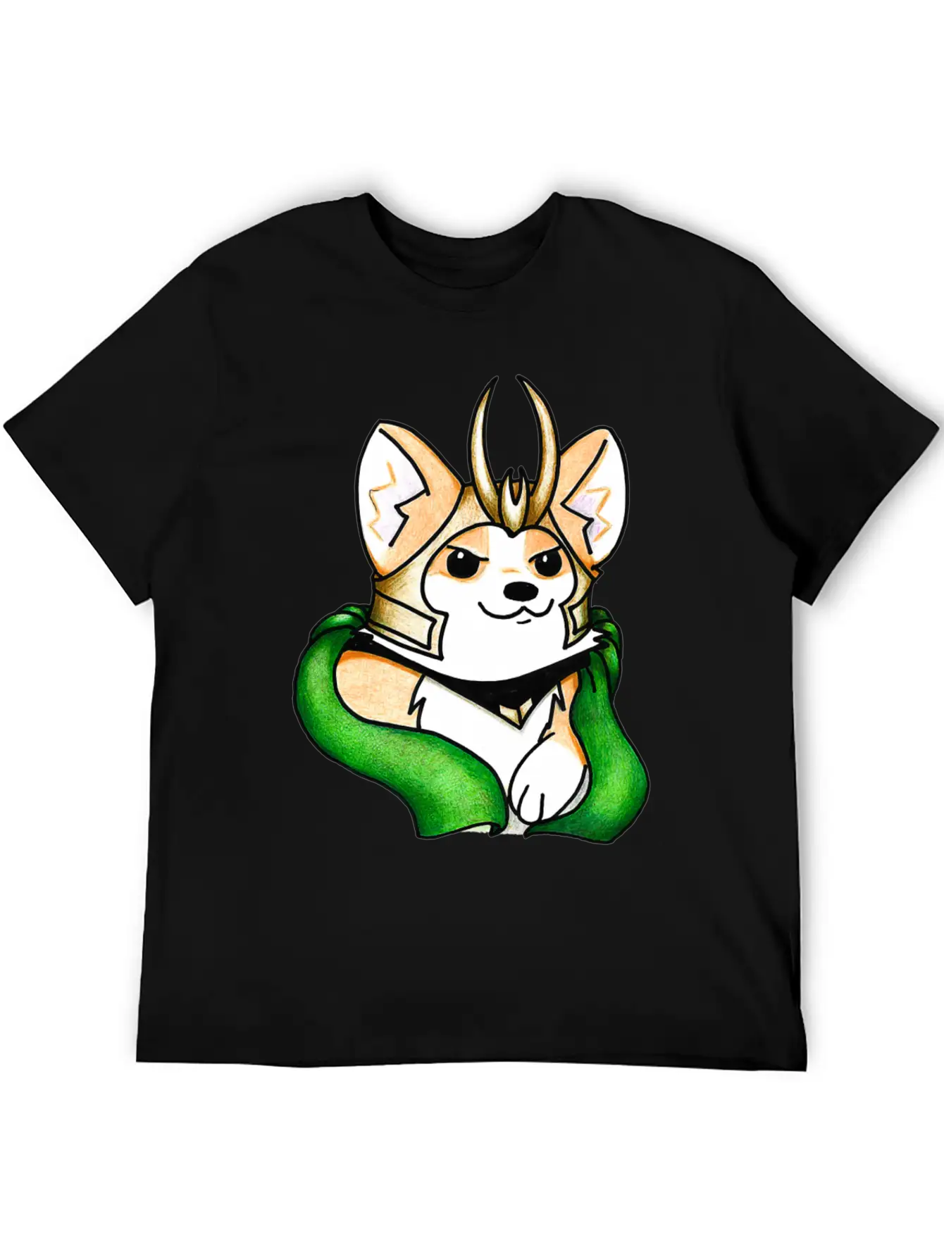 Mischief Corgi Sweatshirt Unisex Casual T-Shirt – Clean Design For Daily Comfort