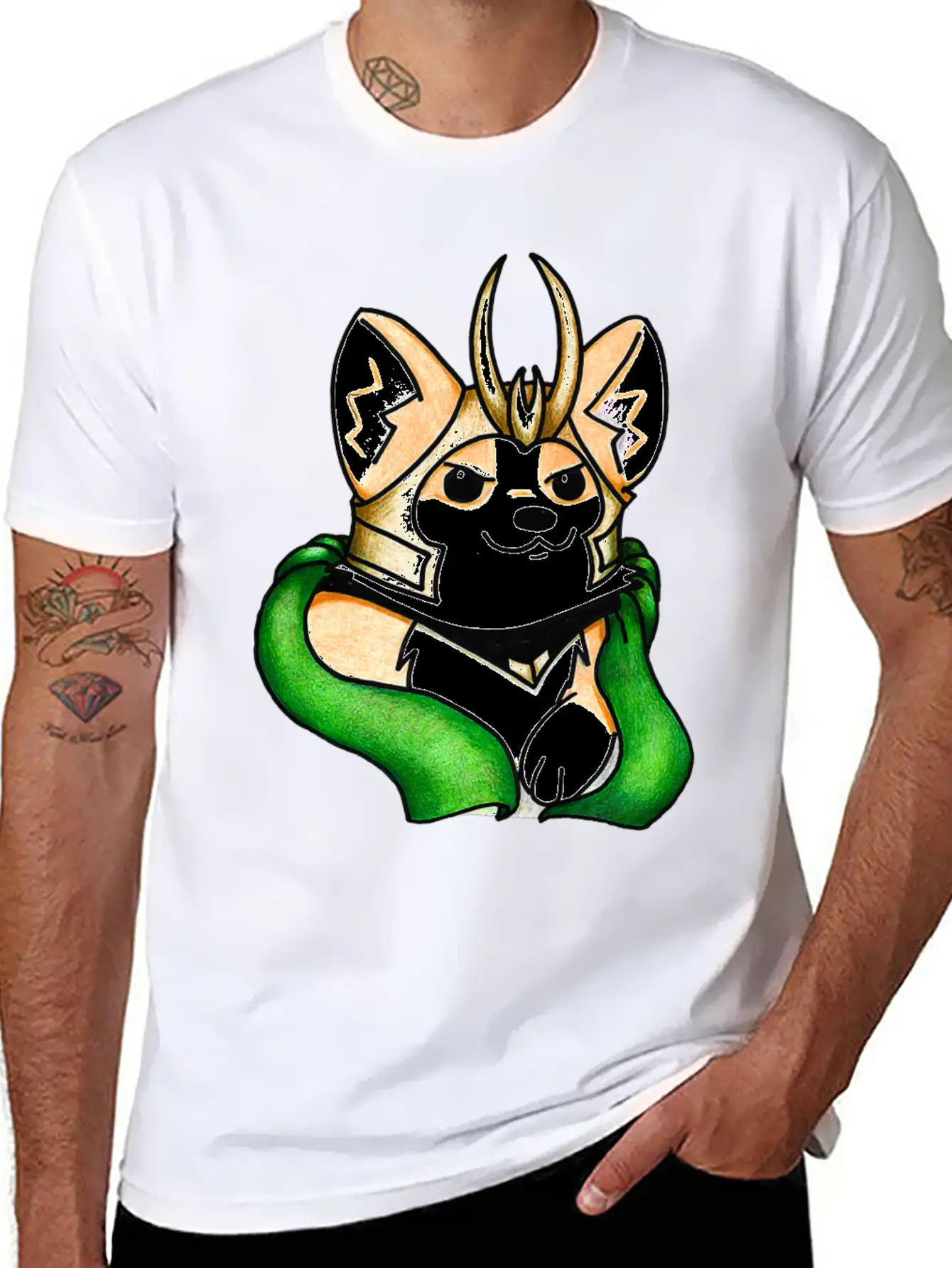 Mischief Corgi Sweatshirt Unisex Casual T-Shirt – Clean Design For Daily Comfort
