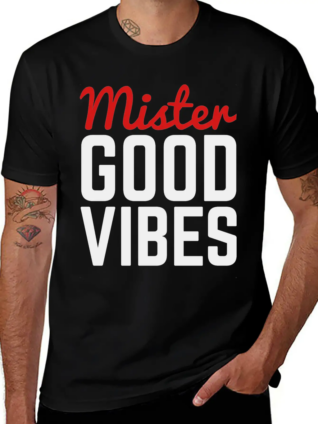 Mister Good Vibes Unisex Casual T-Shirt – Clean Design For Daily Comfort