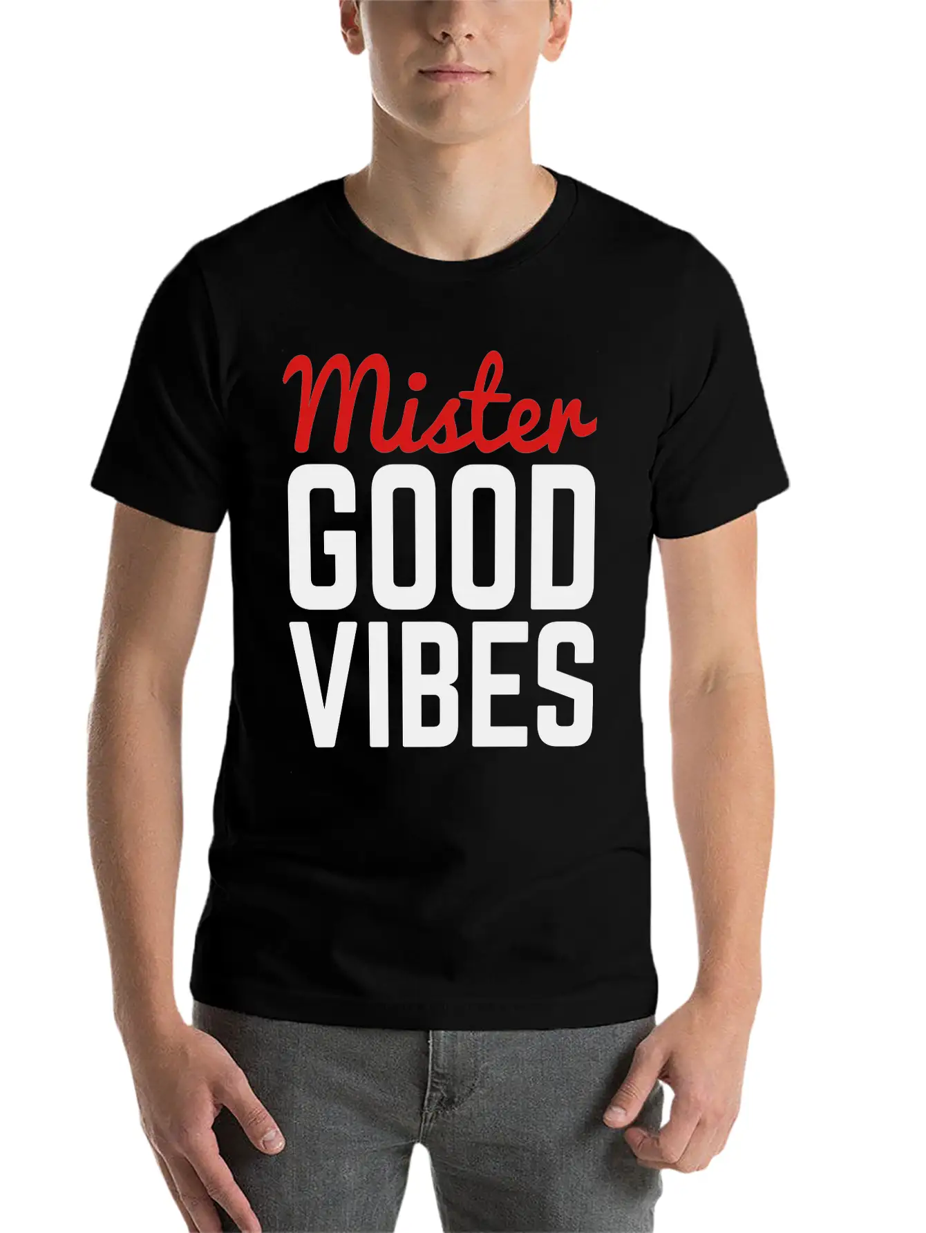 Mister Good Vibes Unisex Casual T-Shirt – Clean Design For Daily Comfort