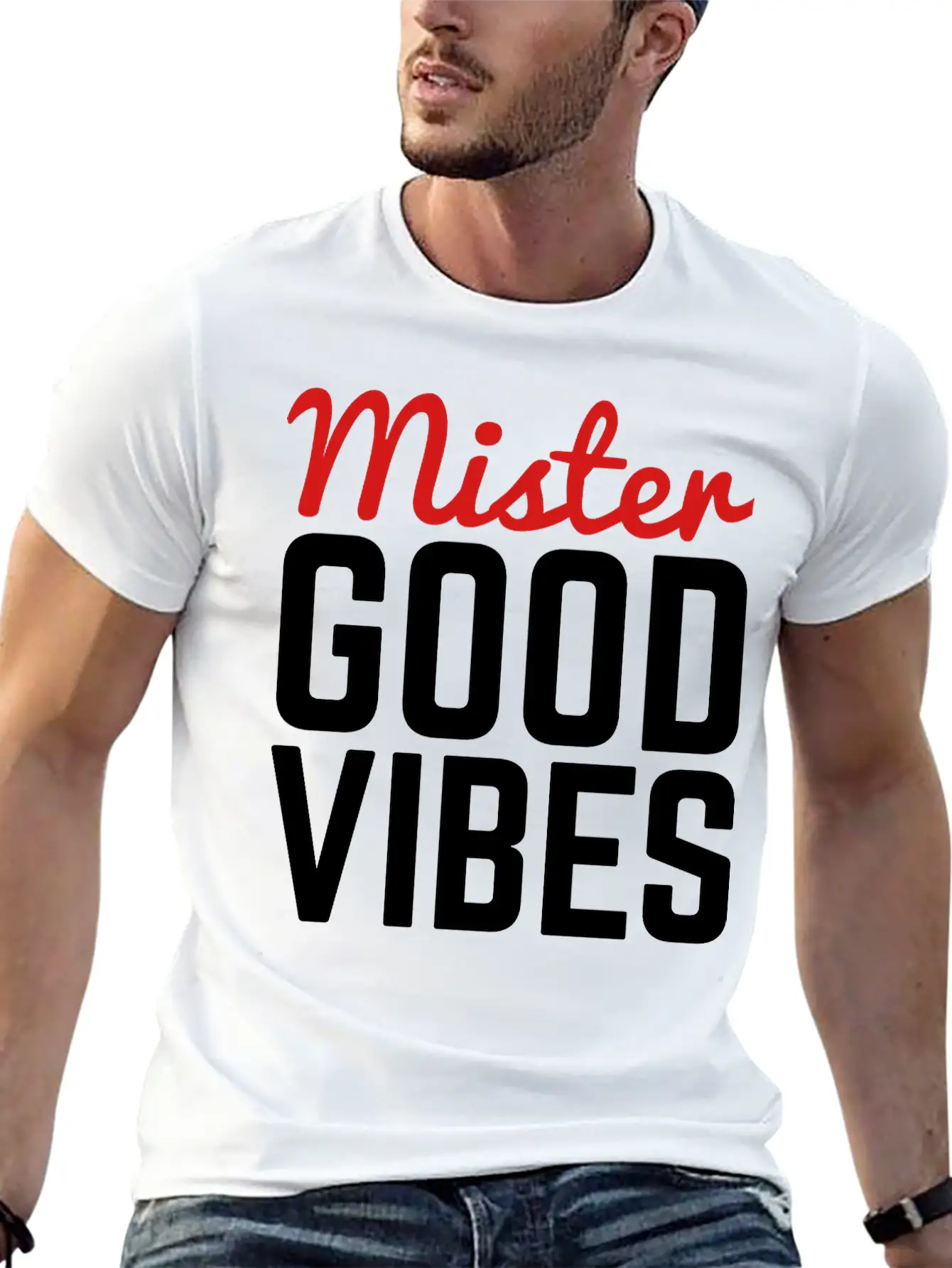 Mister Good Vibes Unisex Casual T-Shirt – Clean Design For Daily Comfort
