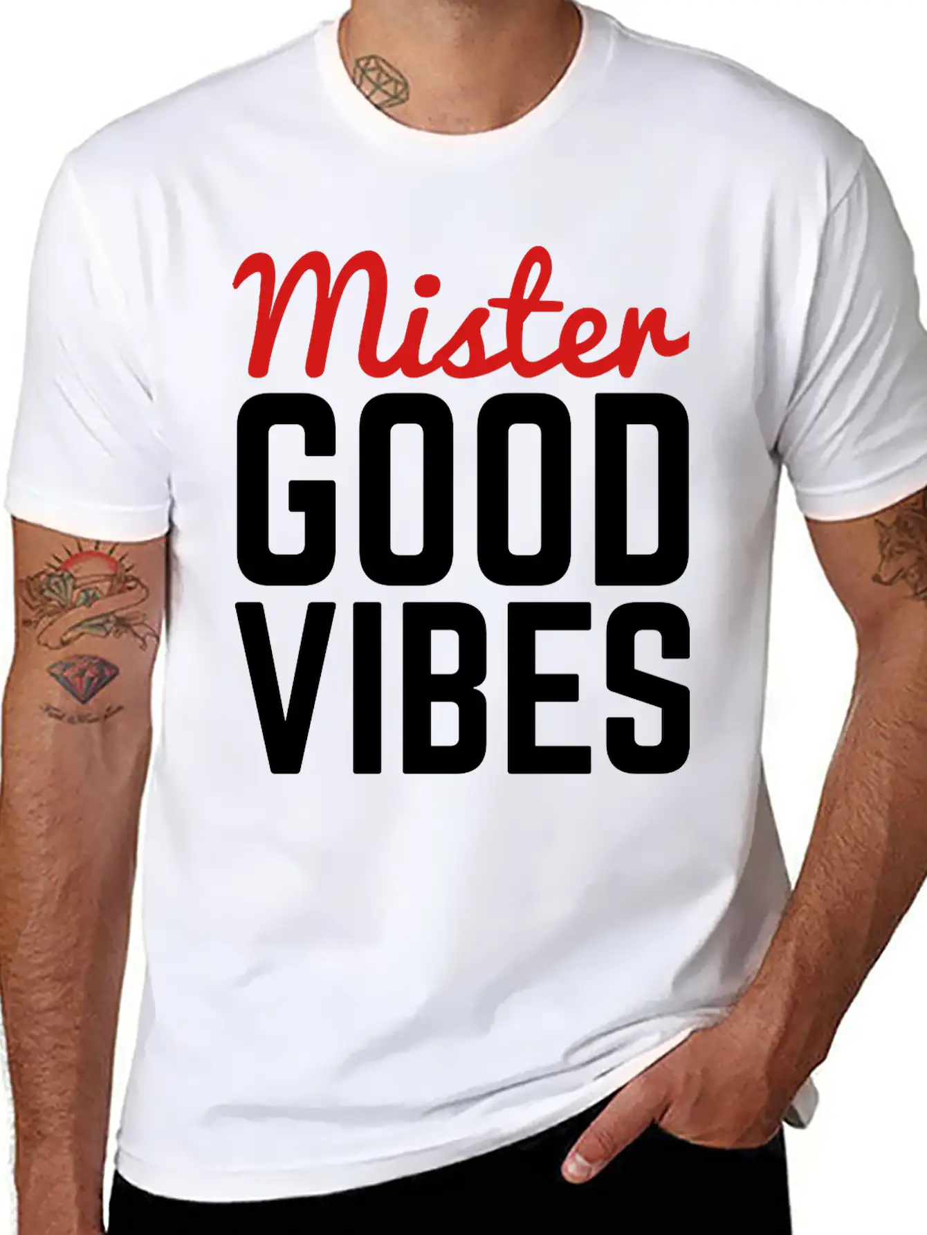 Mister Good Vibes Unisex Casual T-Shirt – Clean Design For Daily Comfort