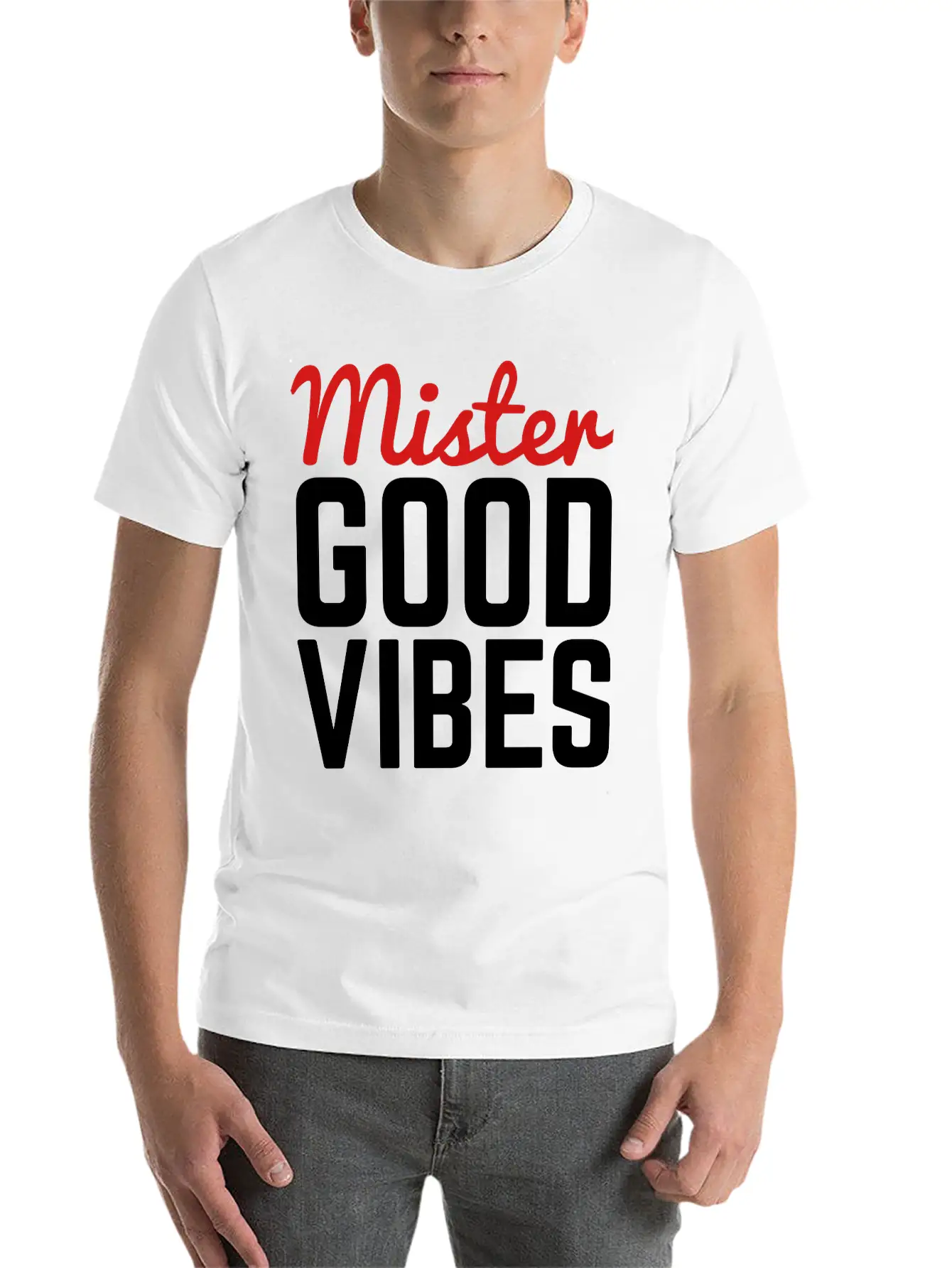 Mister Good Vibes Unisex Casual T-Shirt – Clean Design For Daily Comfort