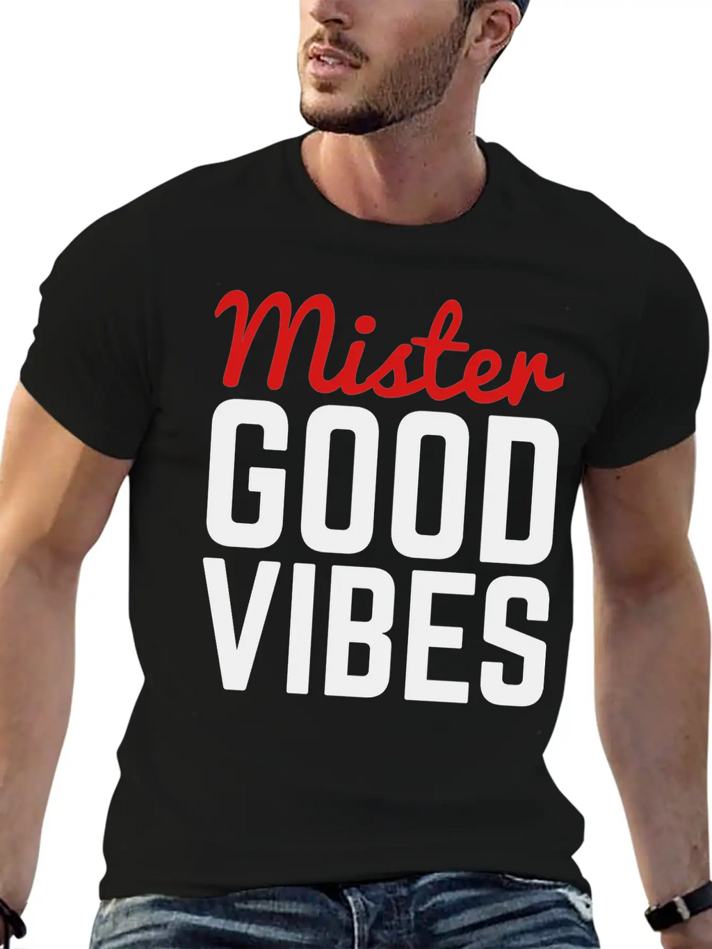 Mister Good Vibes Unisex Casual T-Shirt – Clean Design For Daily Comfort