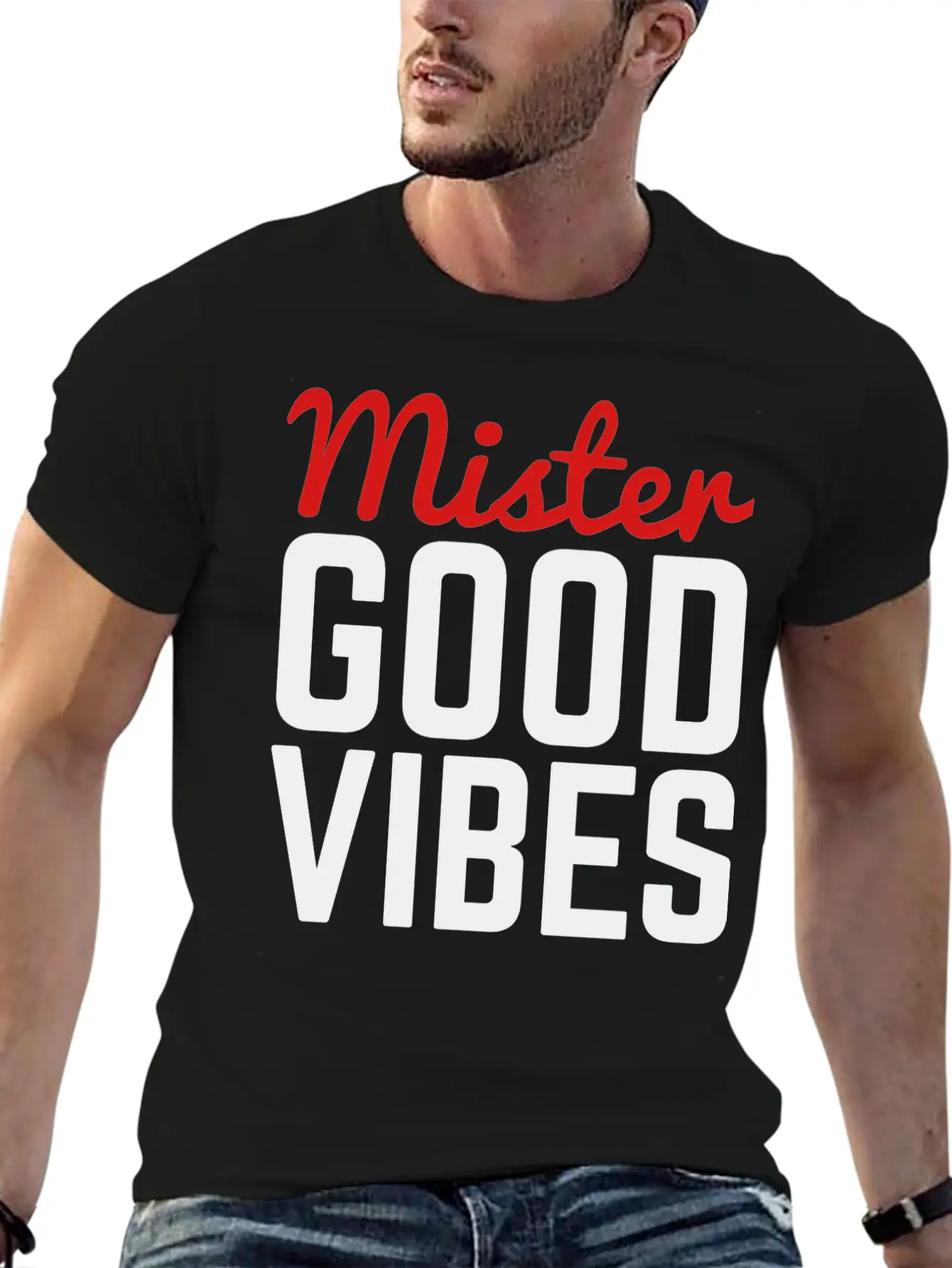Mister Good Vibes Unisex Casual T-Shirt – Clean Design For Daily Comfort