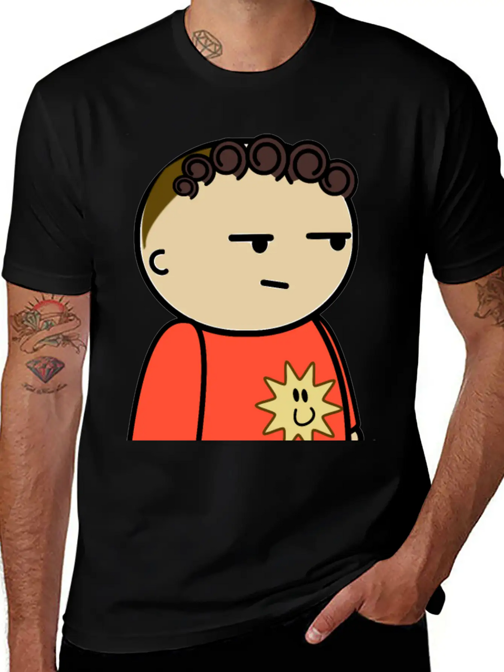Mix And Match Character Jordan Suspicious Side Breathable Soft Cotton T-Shirt – Timeless Casual Look