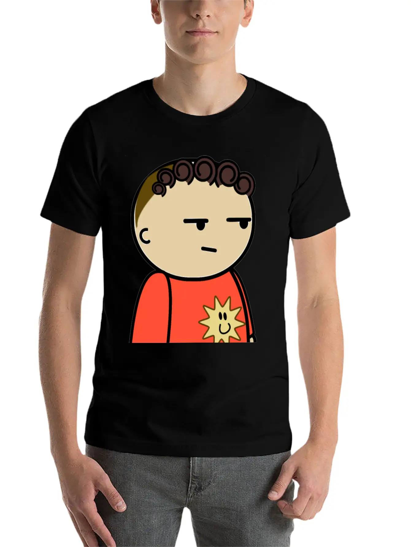 Mix And Match Character Jordan Suspicious Side Breathable Soft Cotton T-Shirt – Timeless Casual Look
