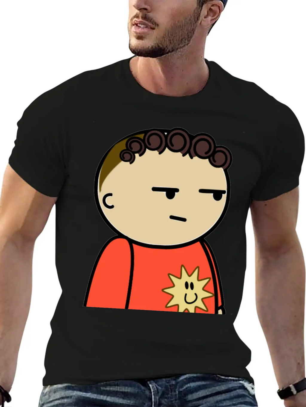 Mix And Match Character Jordan Suspicious Side Breathable Soft Cotton T-Shirt – Timeless Casual Look