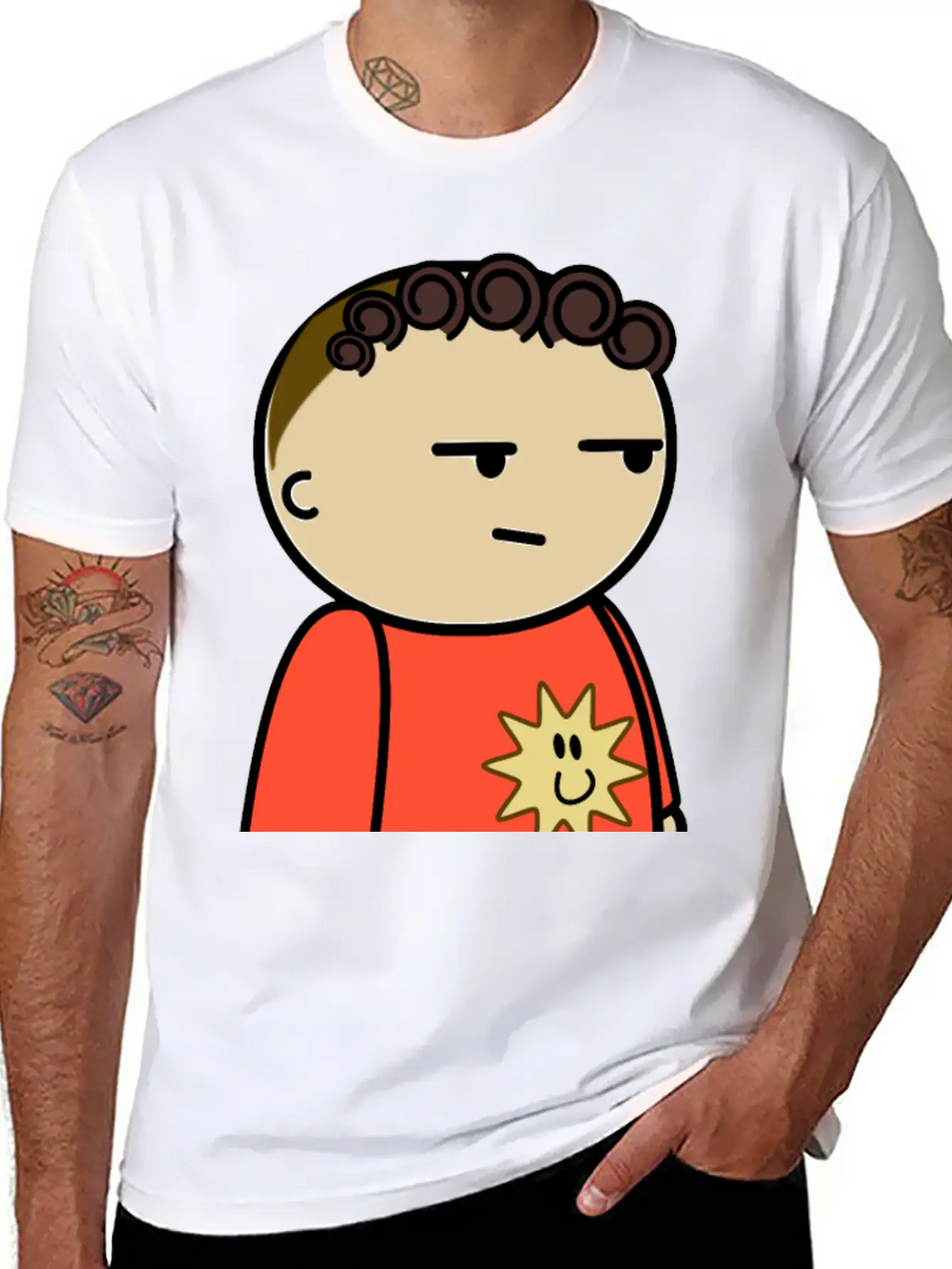 Mix And Match Character Jordan Suspicious Side Breathable Soft Cotton T-Shirt – Timeless Casual Look