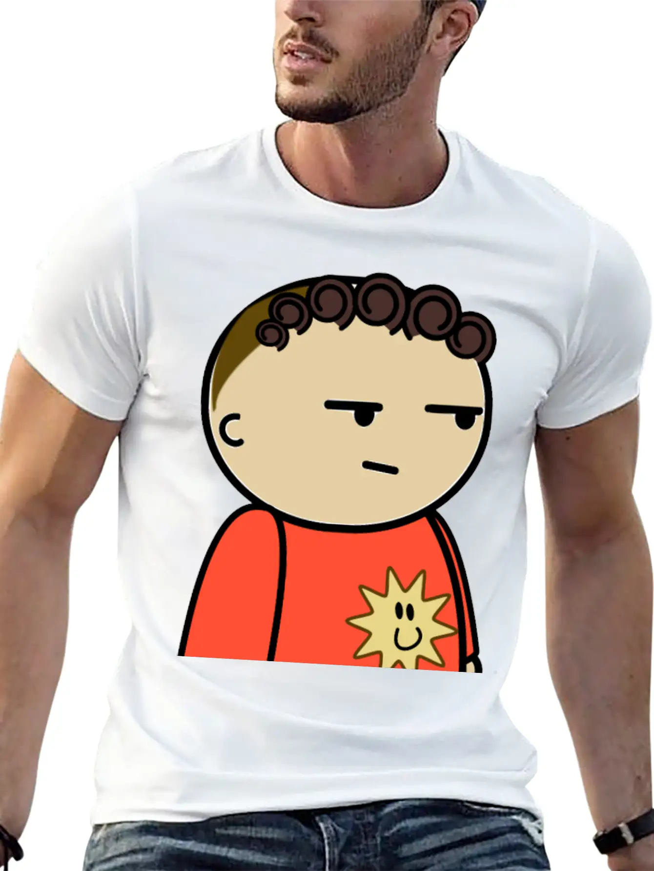 Mix And Match Character Jordan Suspicious Side Breathable Soft Cotton T-Shirt – Timeless Casual Look