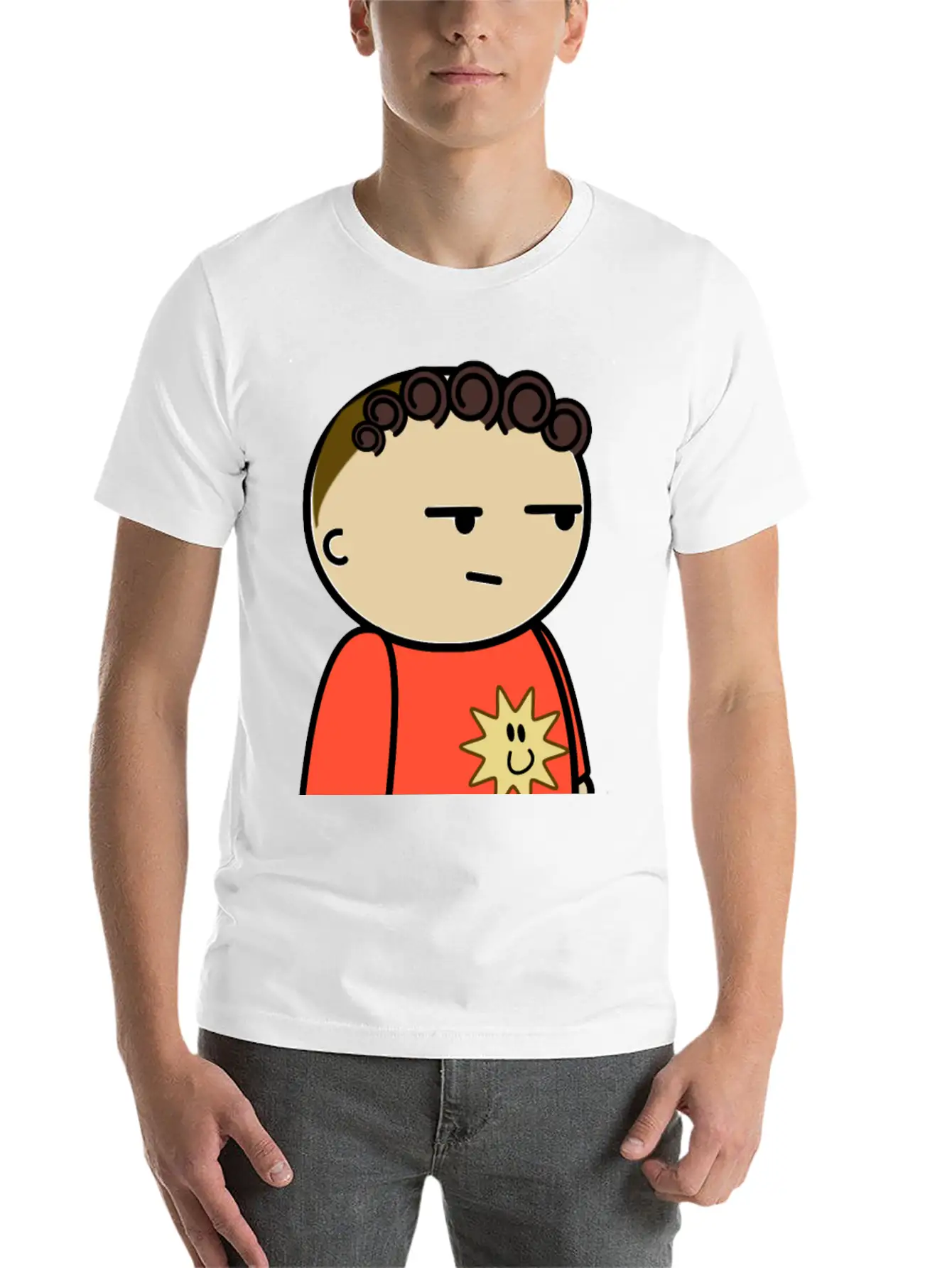 Mix And Match Character Jordan Suspicious Side Breathable Soft Cotton T-Shirt – Timeless Casual Look