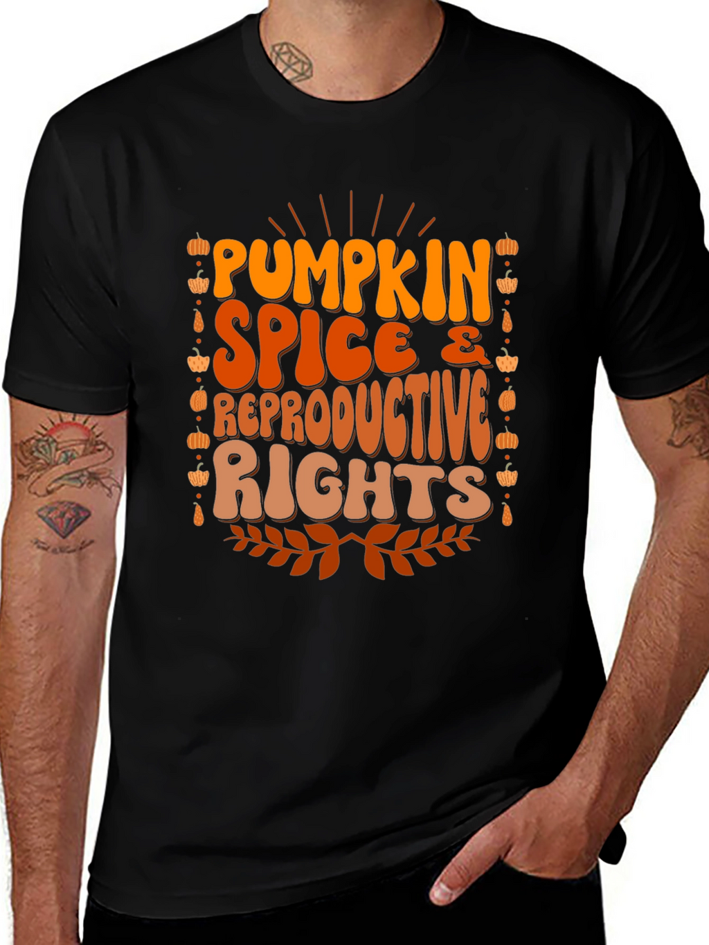 Pumpkin Spice & Reproductive Rights T-Shirt