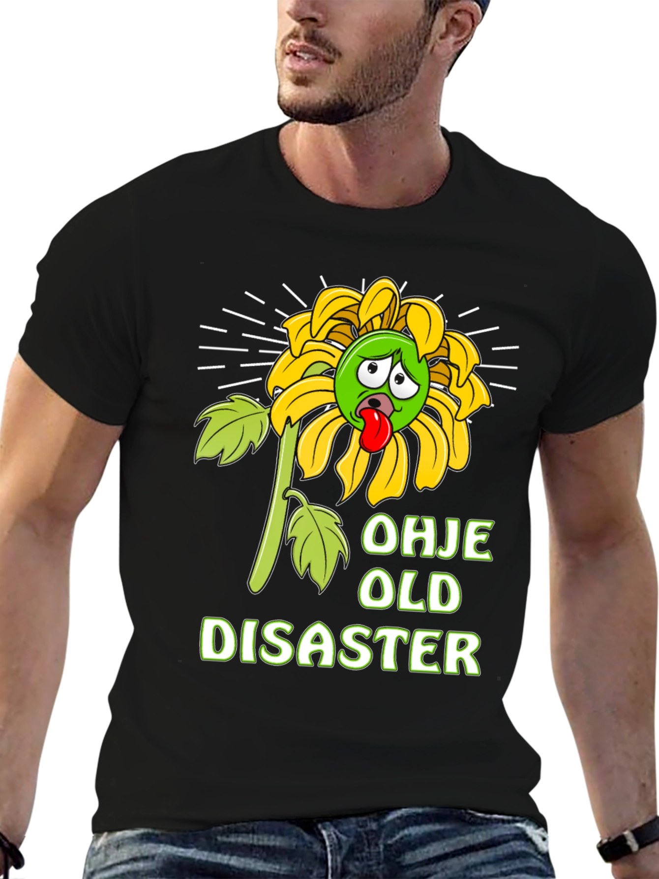 Funny Old Disaster Graphic T-Shirt