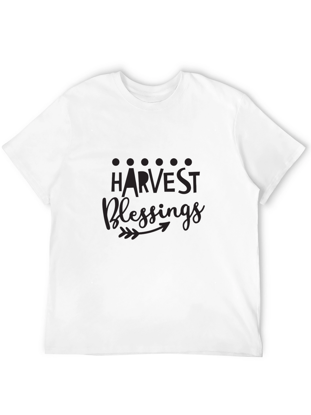 Harvest Blessings Black Graphic T-Shirt