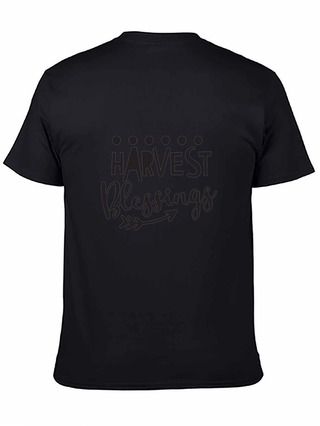 Harvest Blessings Black Graphic T-Shirt
