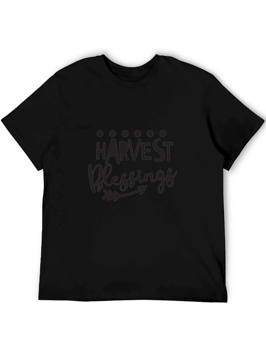 Harvest Blessings Black Graphic T-Shirt