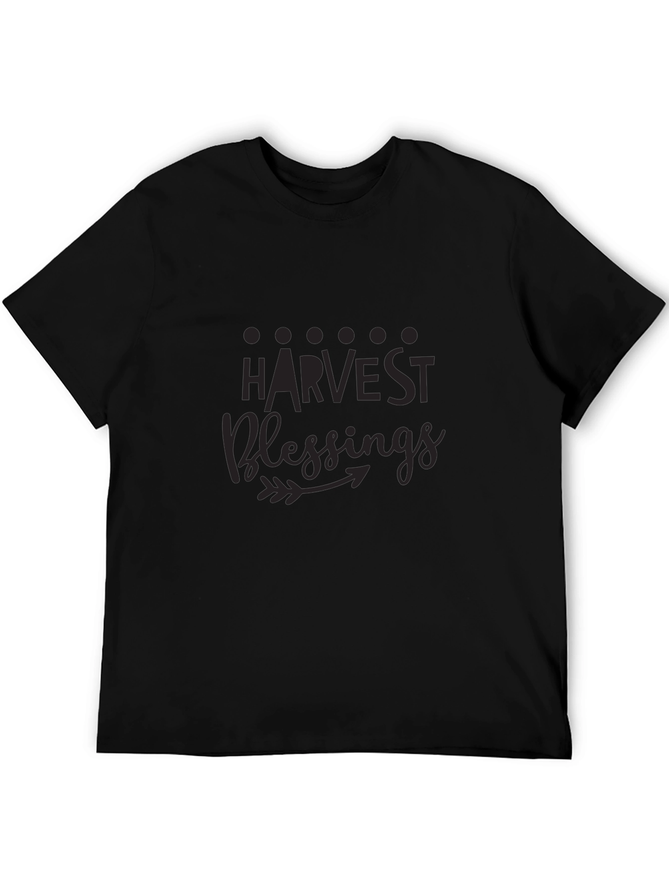 Harvest Blessings Black Graphic T-Shirt