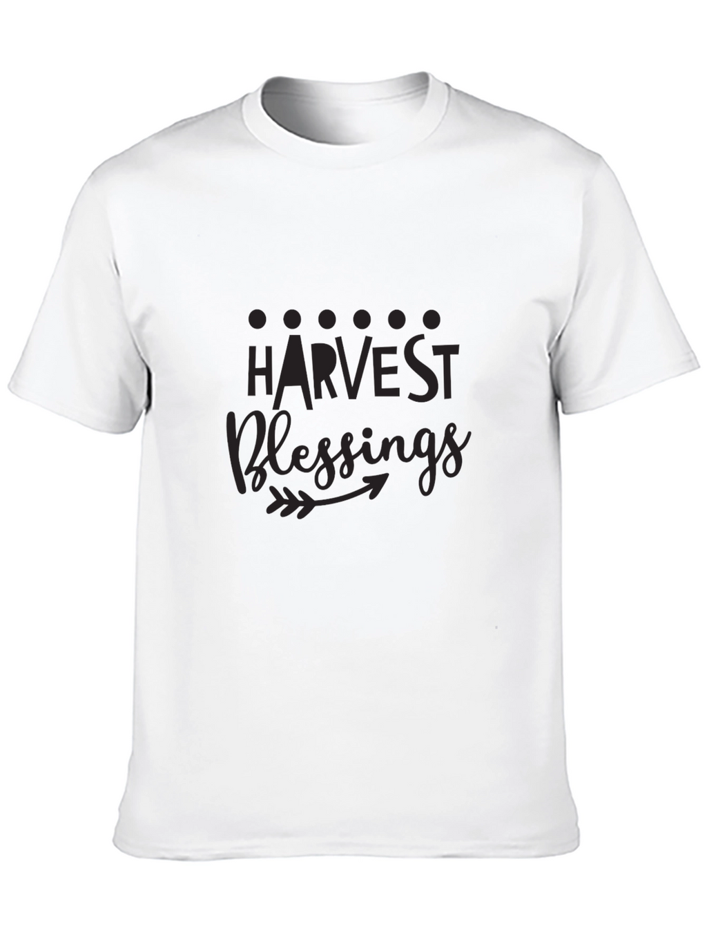Harvest Blessings Black Graphic T-Shirt