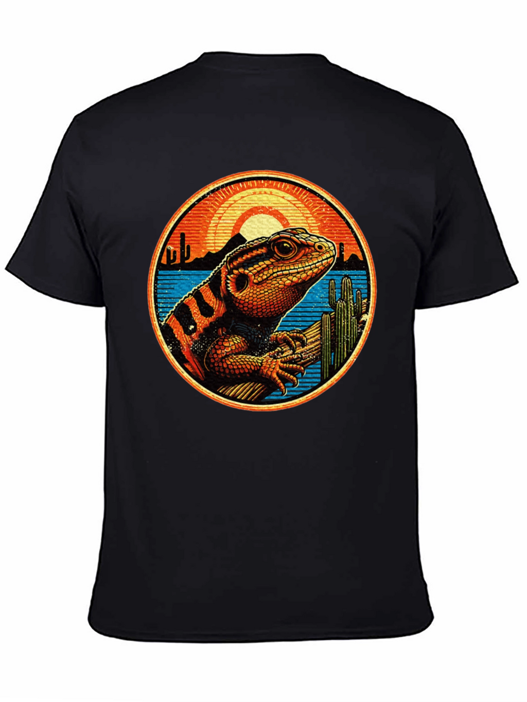 Lizard Desert Sunset Graphic Tee