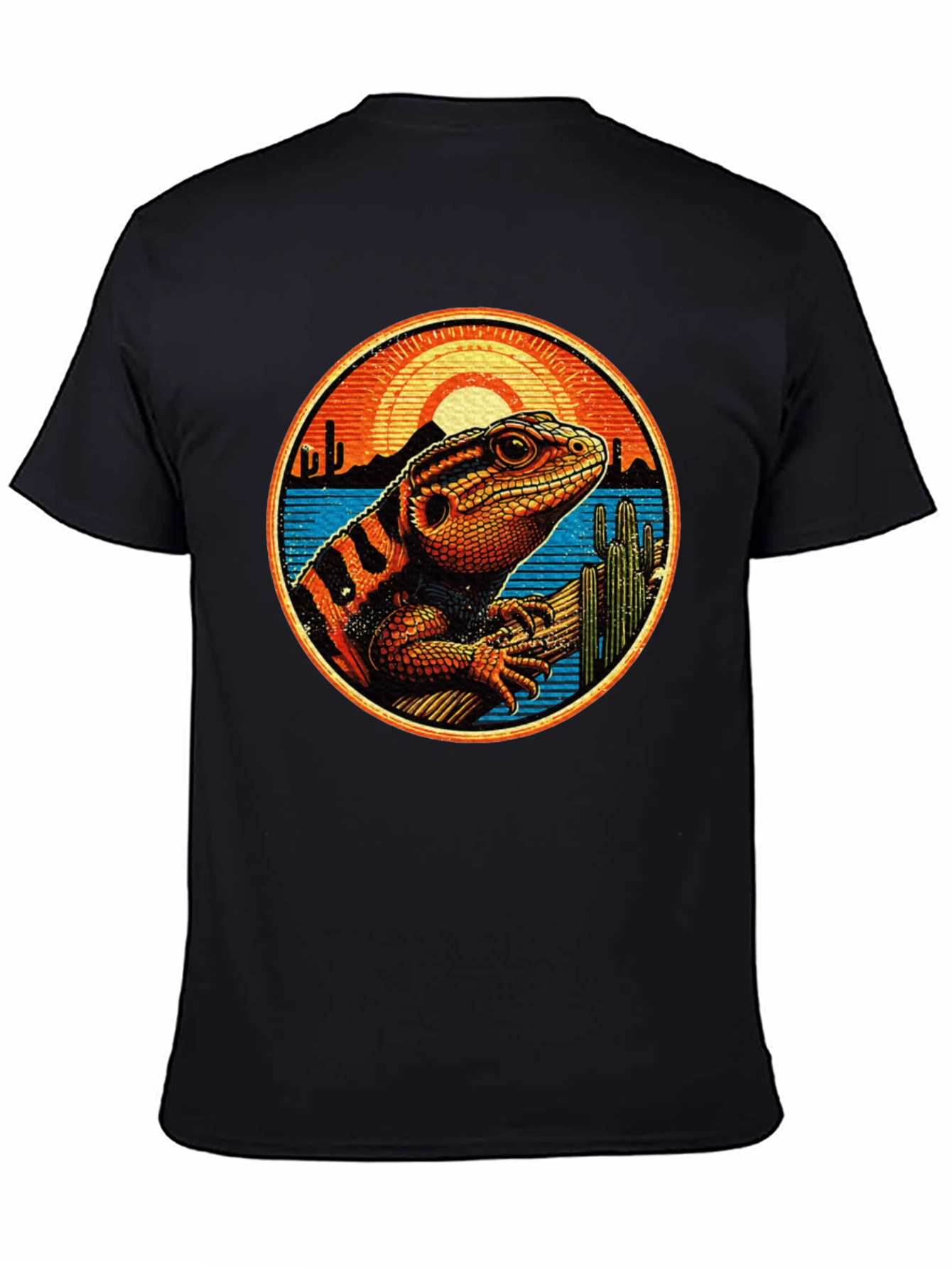 Lizard Desert Sunset Graphic Tee