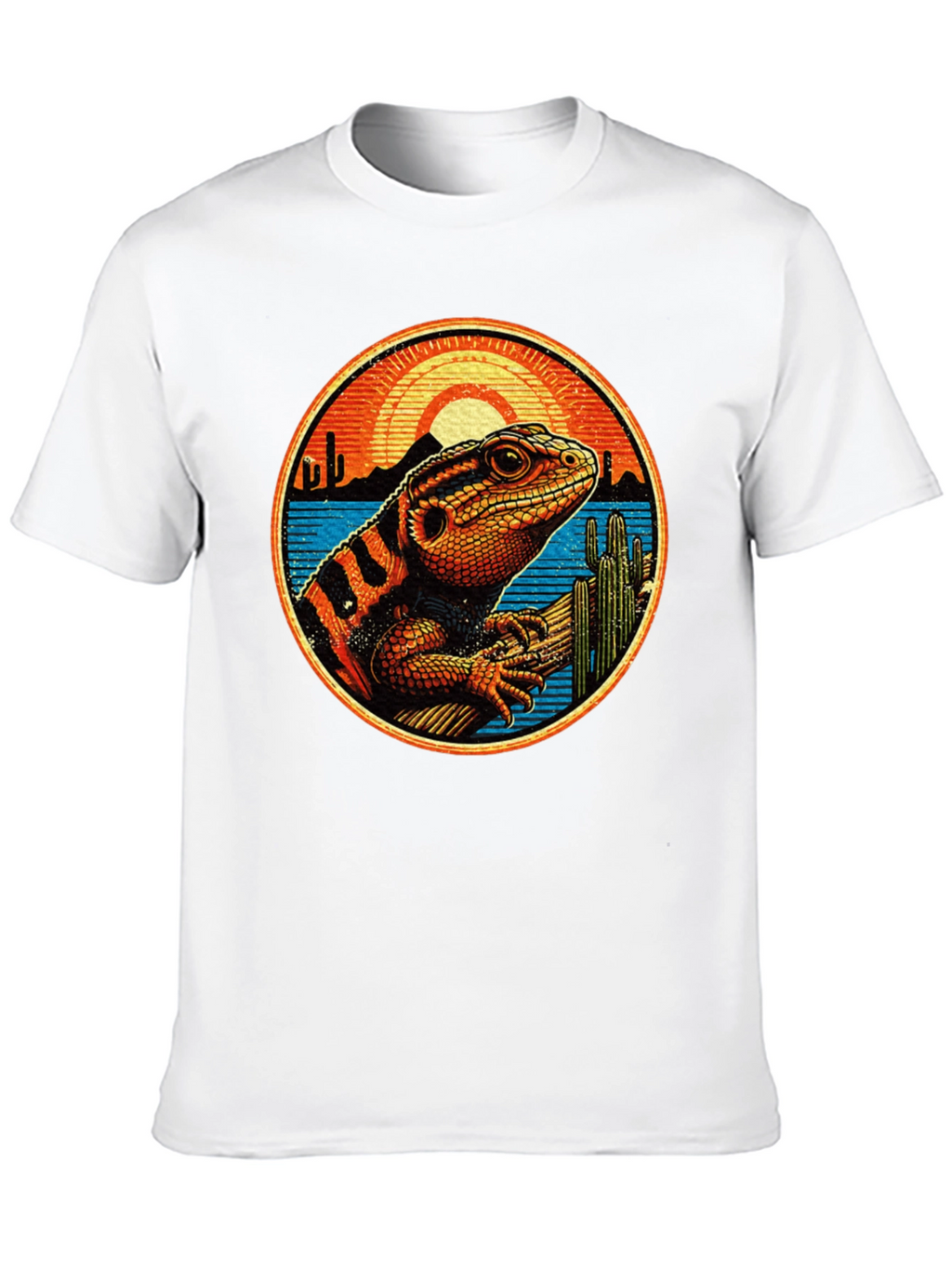 Lizard Desert Sunset Graphic Tee