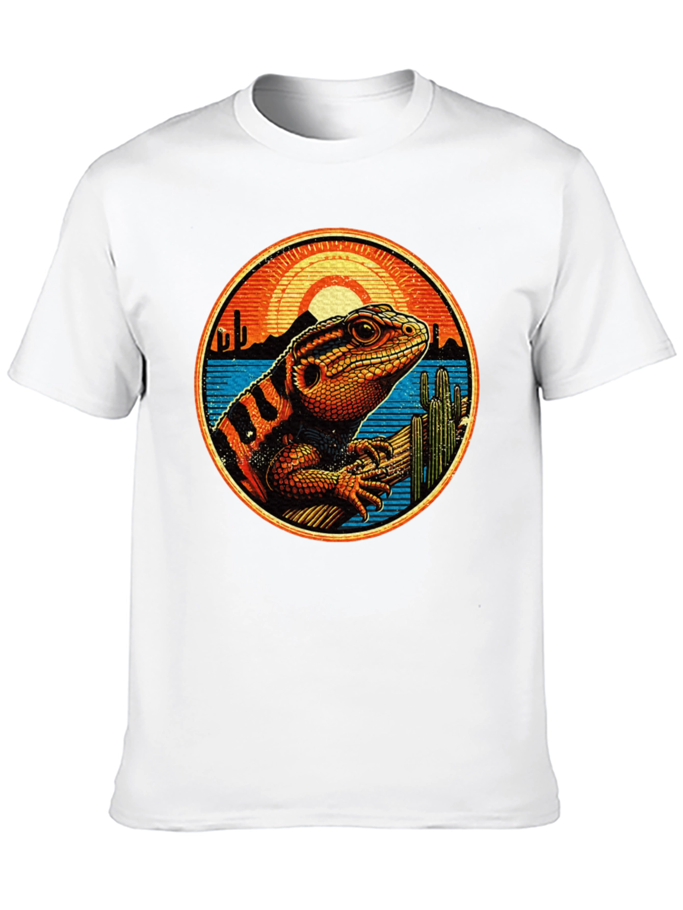 Lizard Desert Sunset Graphic Tee